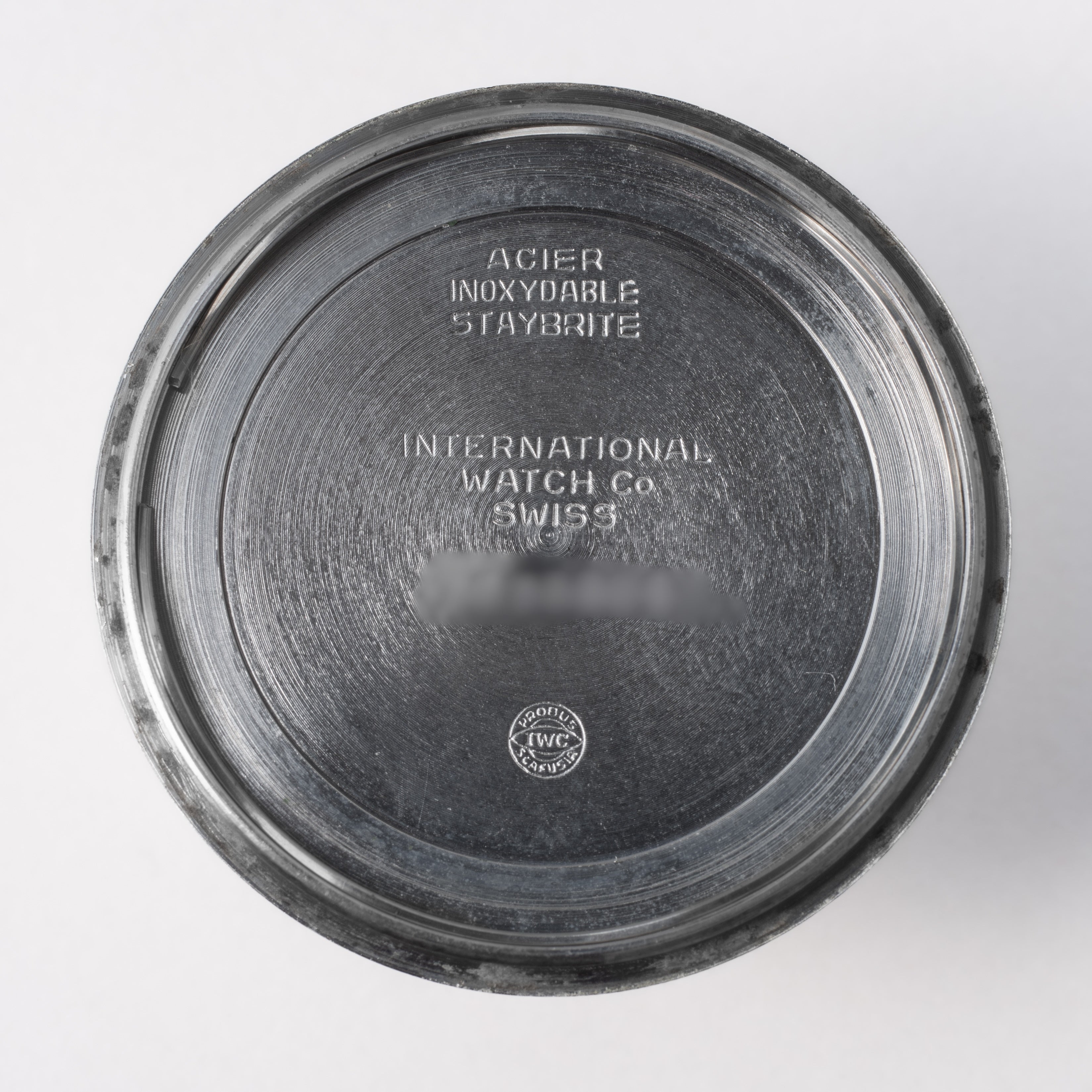 IWC ラウンドケース ローマンダイヤル 1973年製 手巻き Cal.403 お魚リューズ