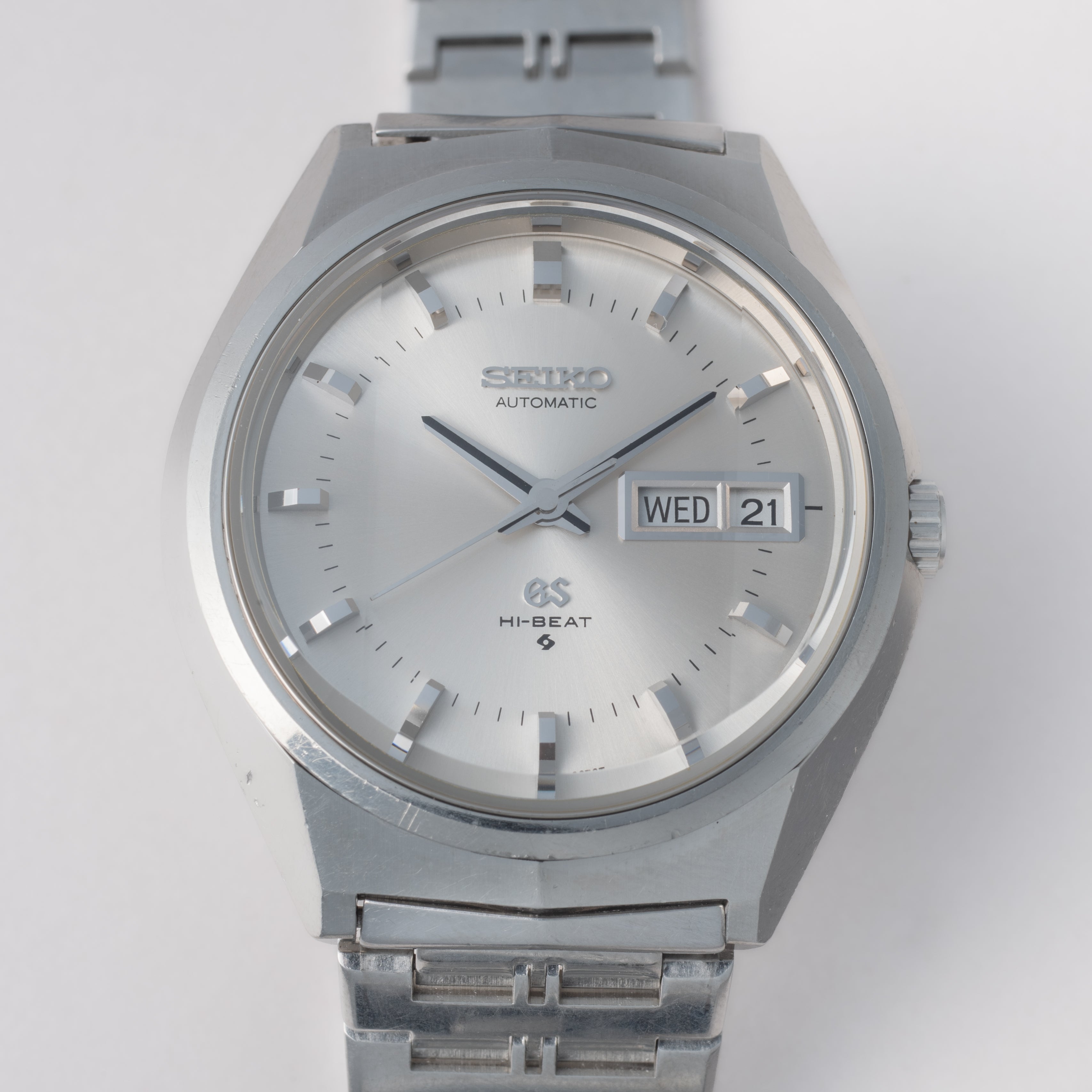 グランドセイコー 61GS 自動巻き ハイビート 1972年製 ブレス付き 3面カットガラス Ref.6146-8050