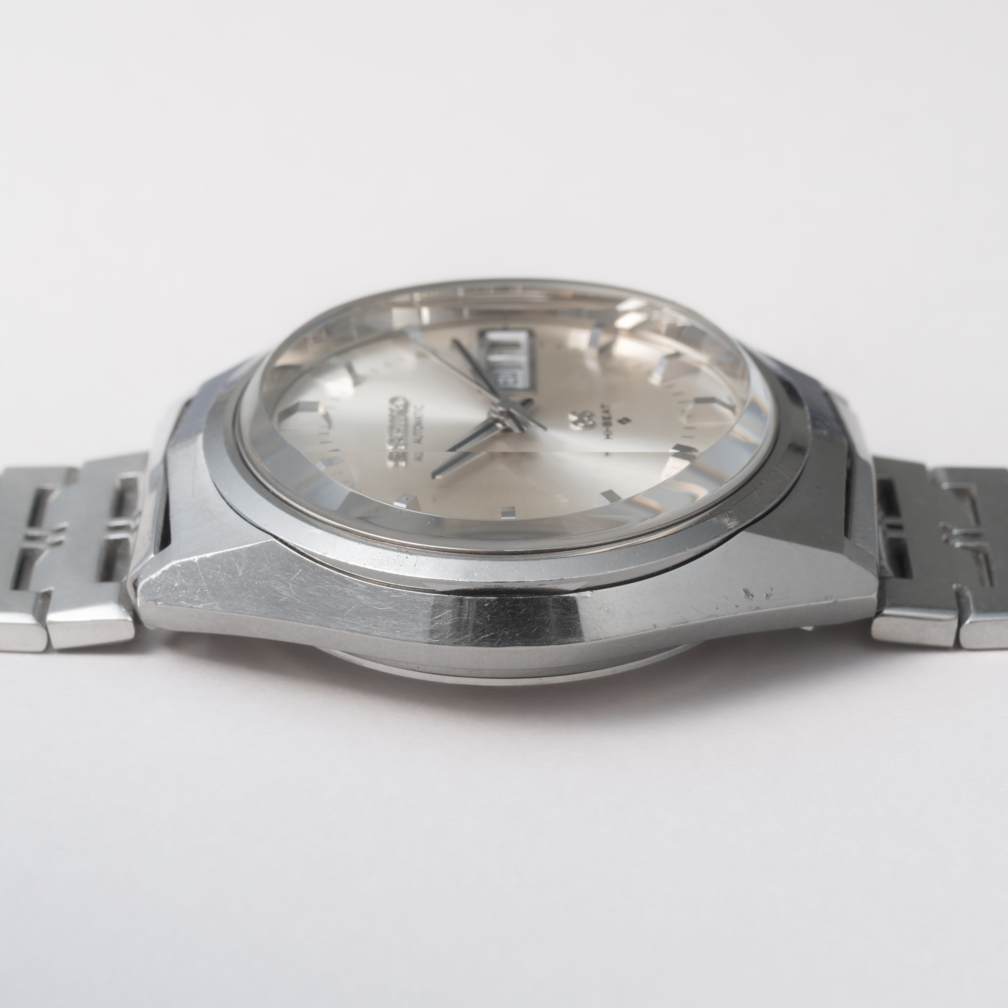 グランドセイコー 61GS 自動巻き ハイビート 1972年製 ブレス付き 3面カットガラス Ref.6146-8050