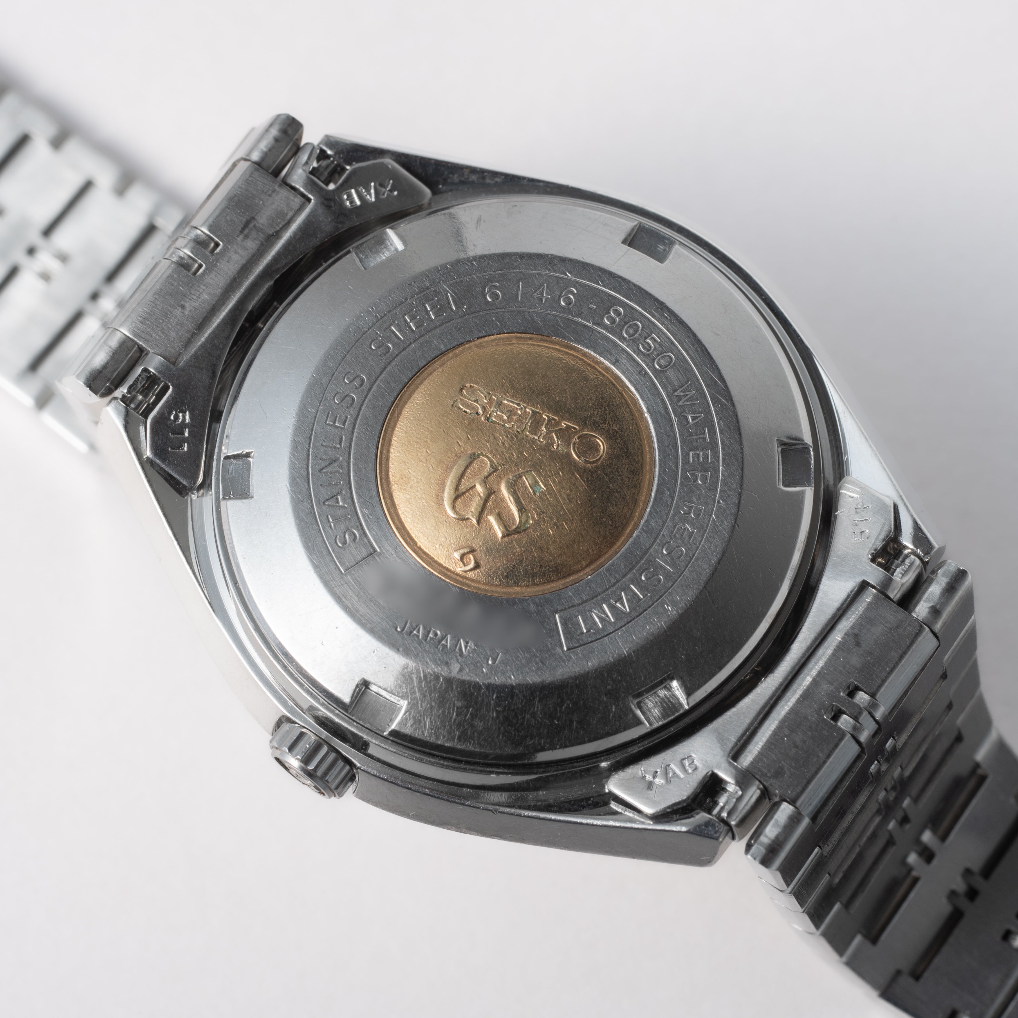 グランドセイコー 61GS 自動巻き ハイビート 1972年製 ブレス付き 3面カットガラス Ref.6146-8050