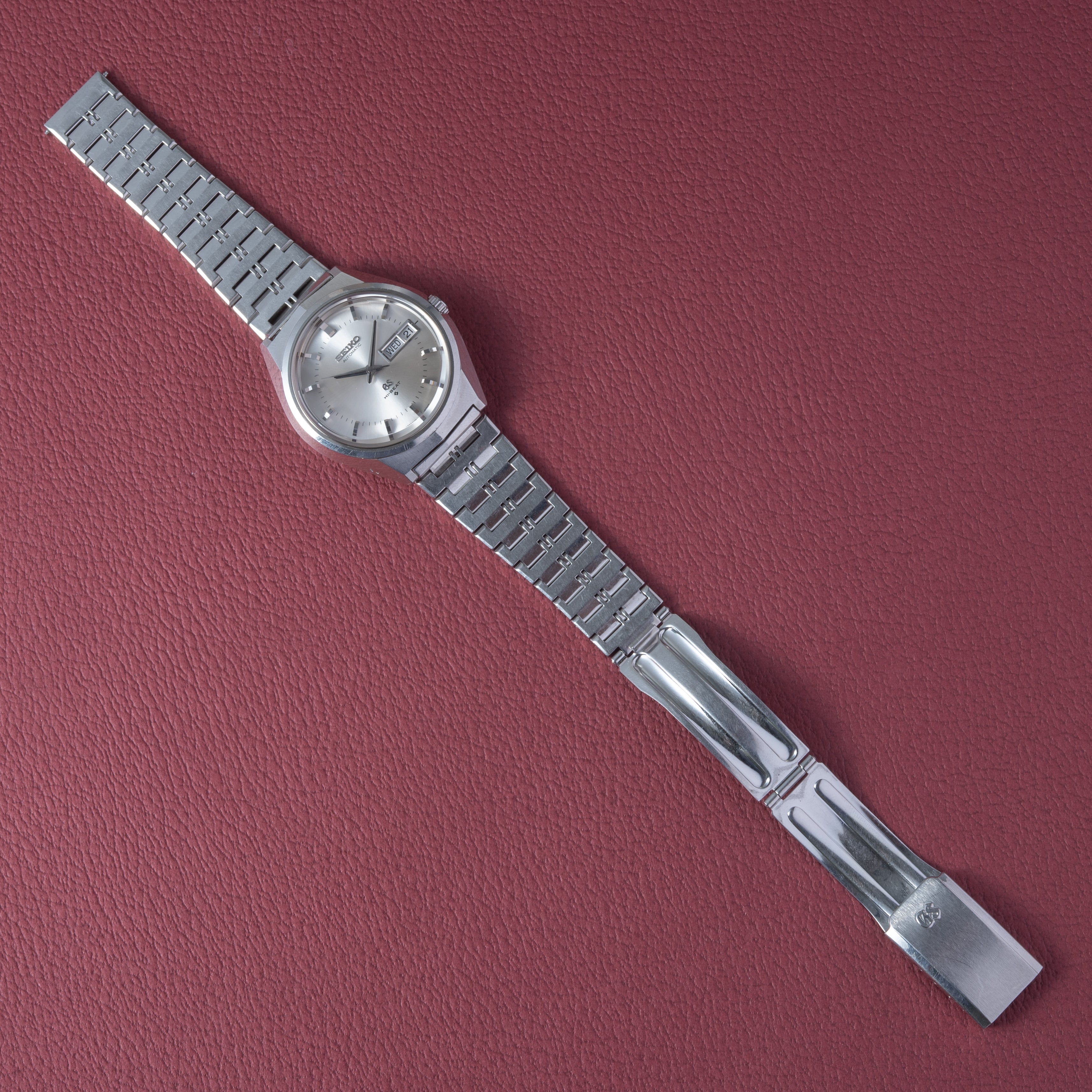 グランドセイコー 61GS 自動巻き ハイビート 1972年製 ブレス付き 3面カットガラス Ref.6146-8050