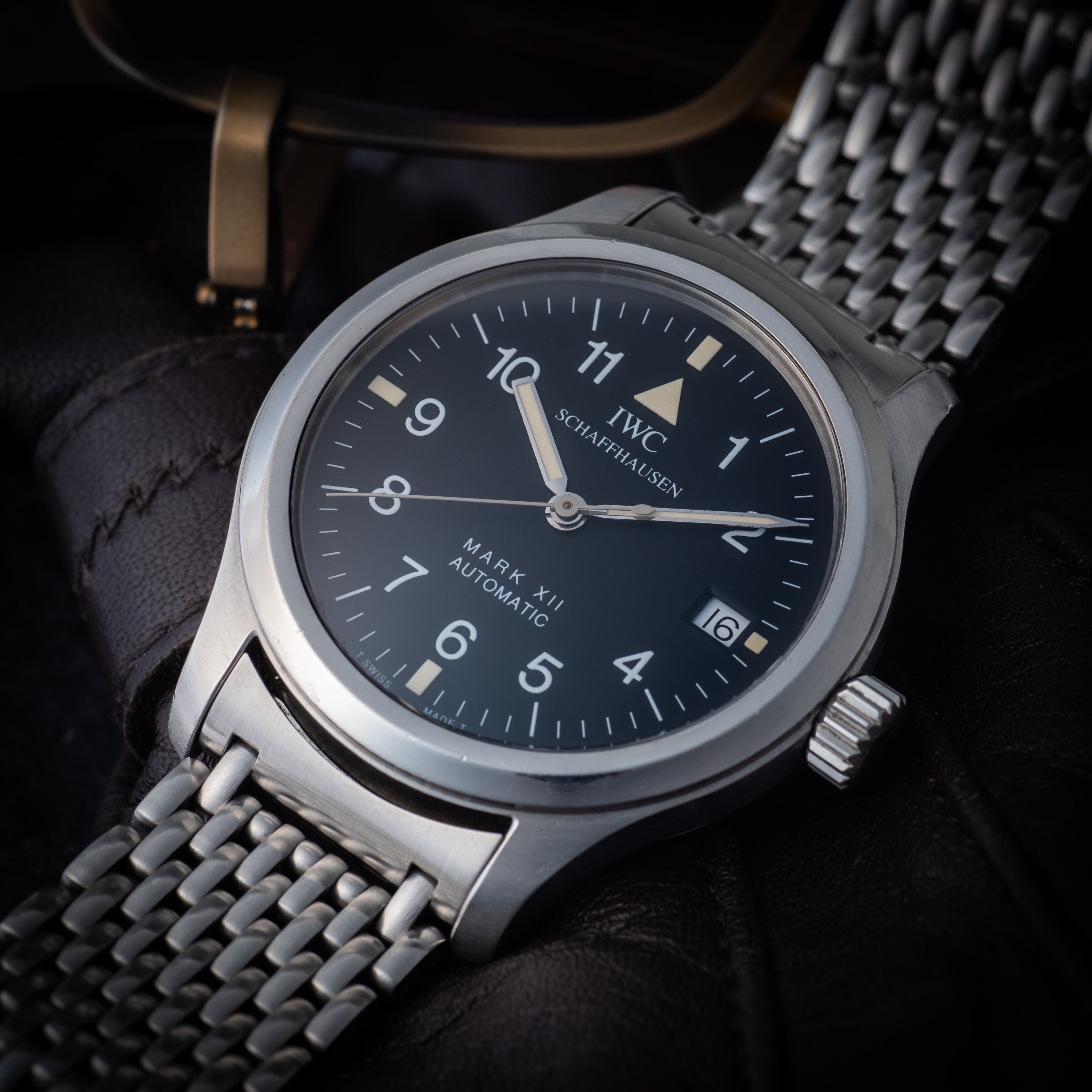 IWC マーク12 1996年製 Cal.884/2 Ref.3241 自動巻き 純正ブレス 箱、ギャランティカード付き