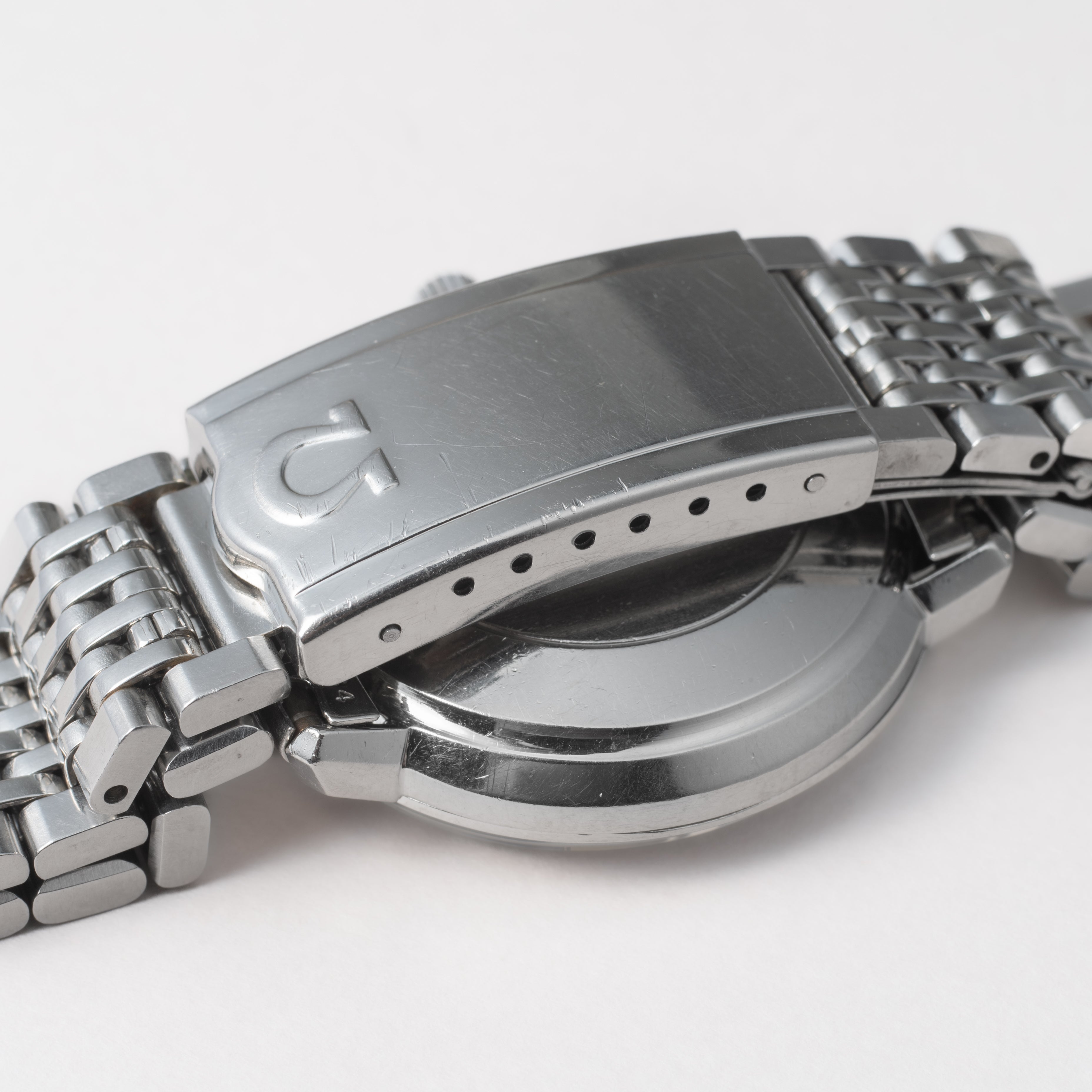 オメガ マイスター Wネーム グレーダイヤル 1969年製 ブレス付き