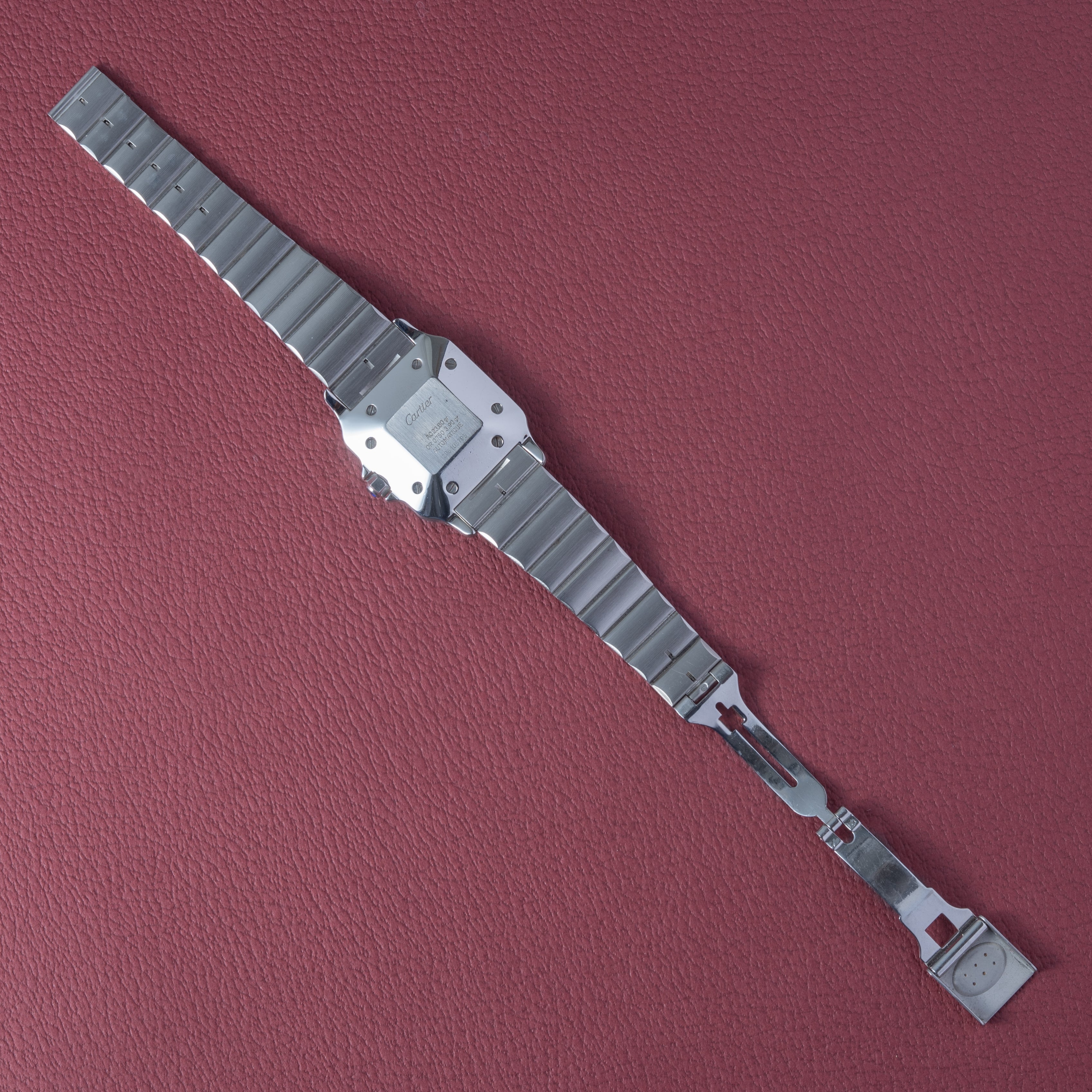 カルティエ サントス LMサイズ コンビ 自動巻き 1980年代製 ホワイトローマン