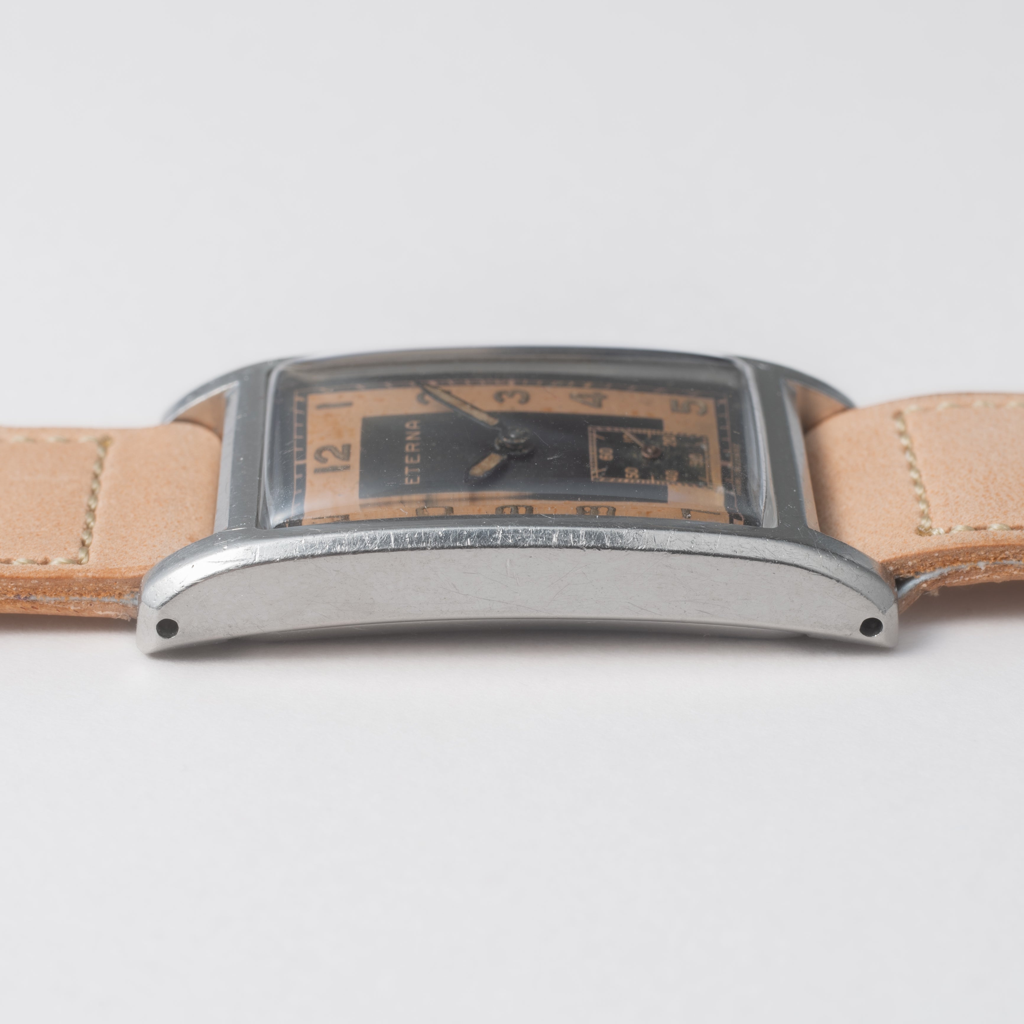 エテルナ レクタングル クラムシェルケース 1940年代製 手巻き ツートンダイヤル