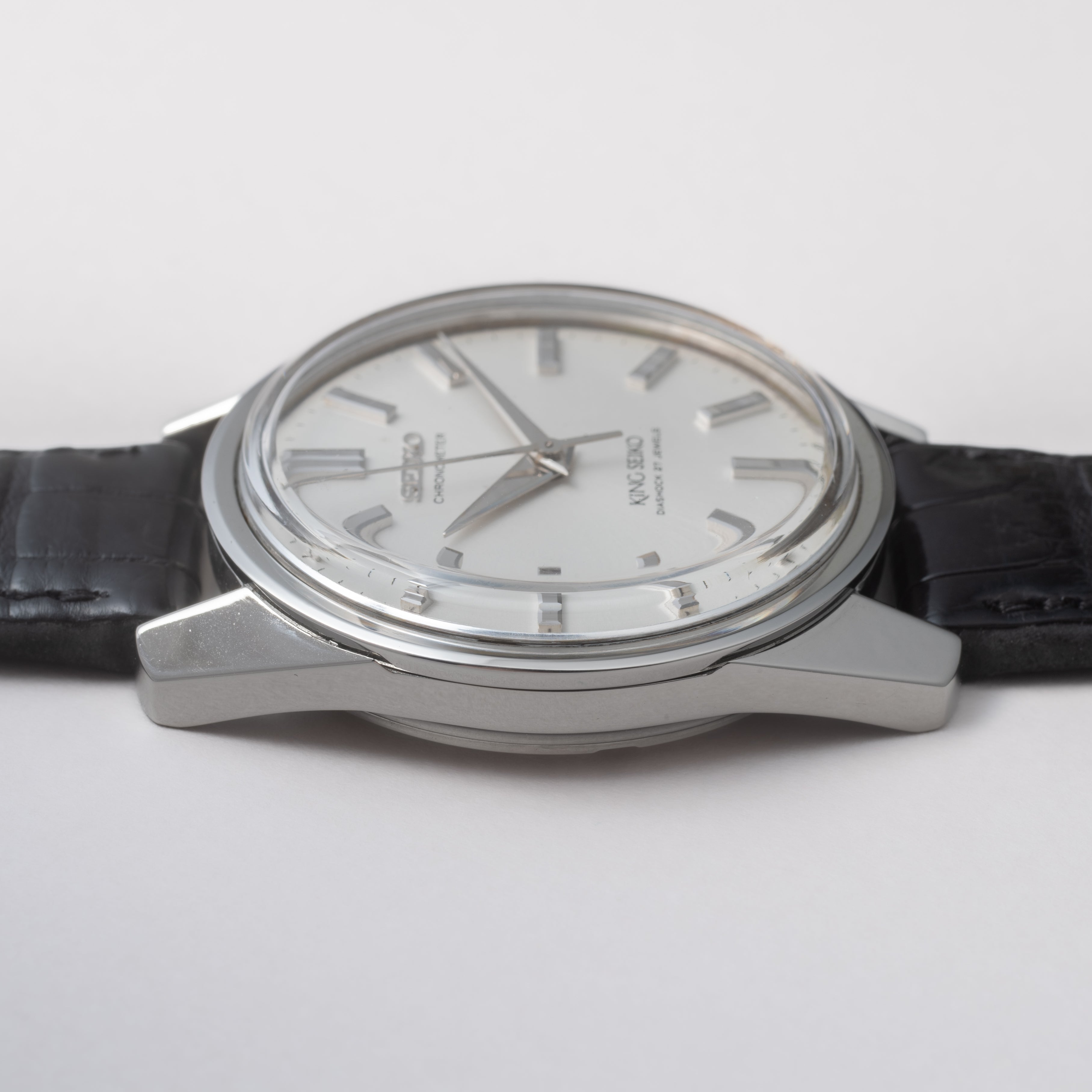 キングセイコー クロノメーター 後期 1966年製 Ref.4420-9990 獅子メダル ロービート手巻き 純正尾錠付き