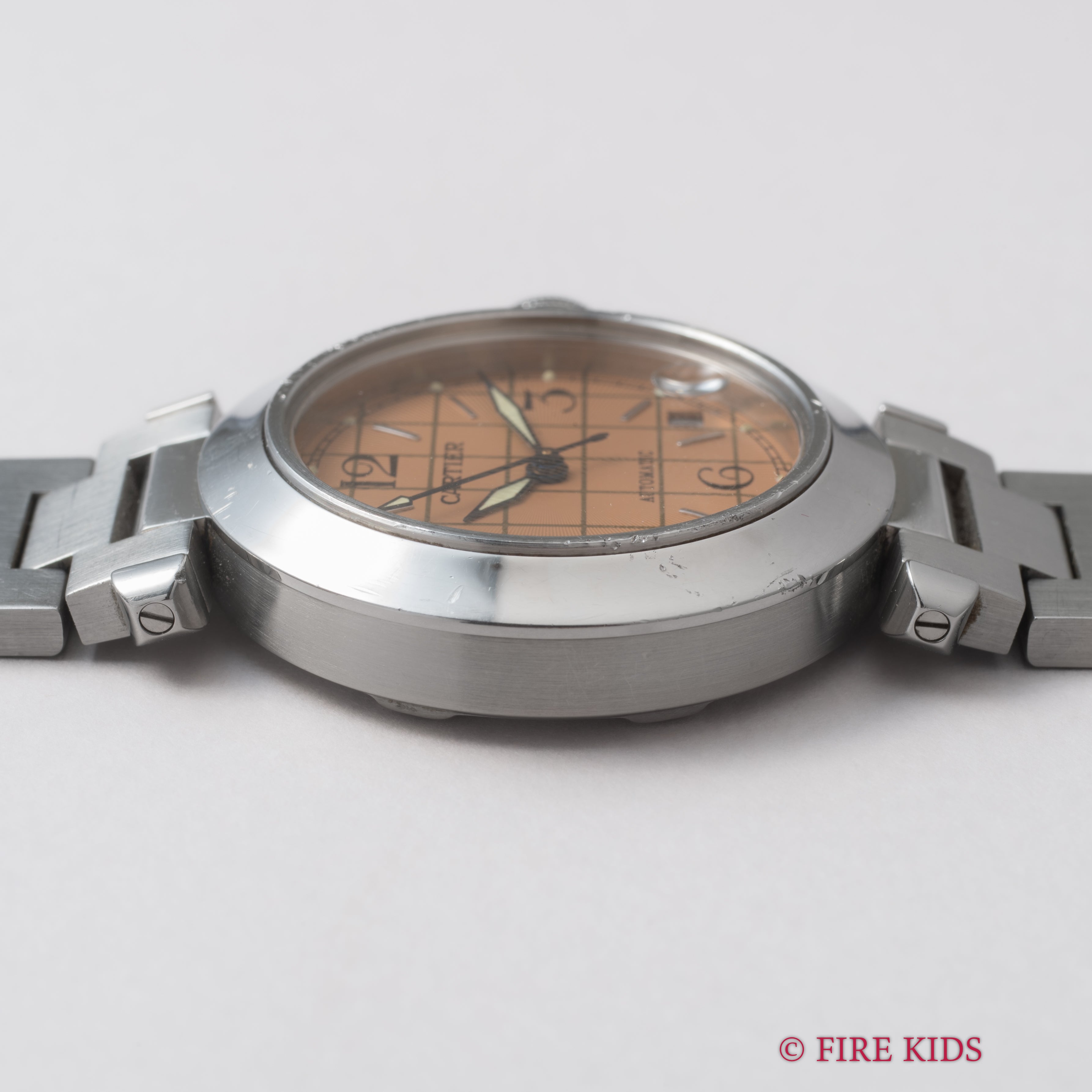 カルティエ パシャC 1990年代製 自動巻き Ref.2324 ピンクダイヤル