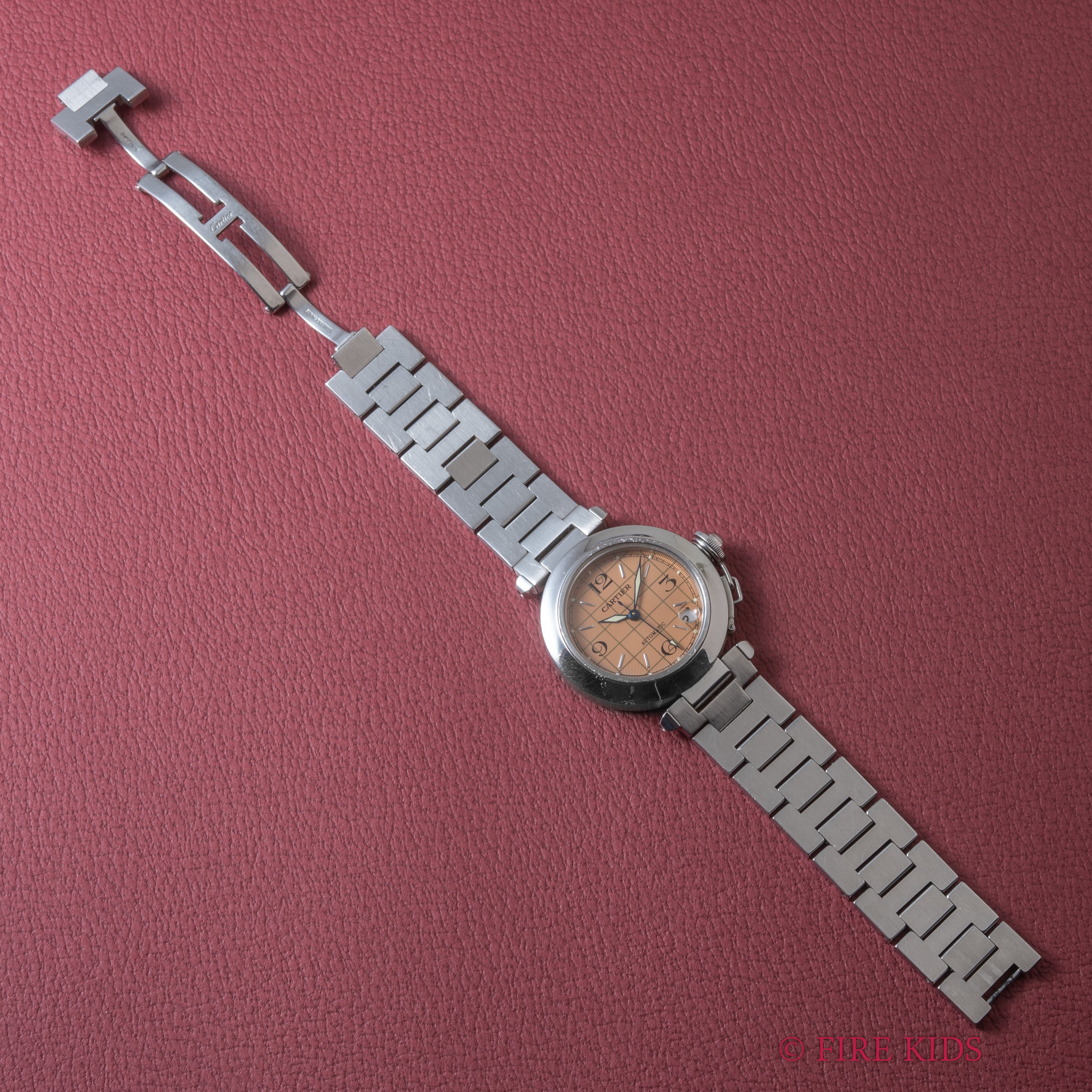 カルティエ パシャC 1990年代製 自動巻き Ref.2324 ピンクダイヤル