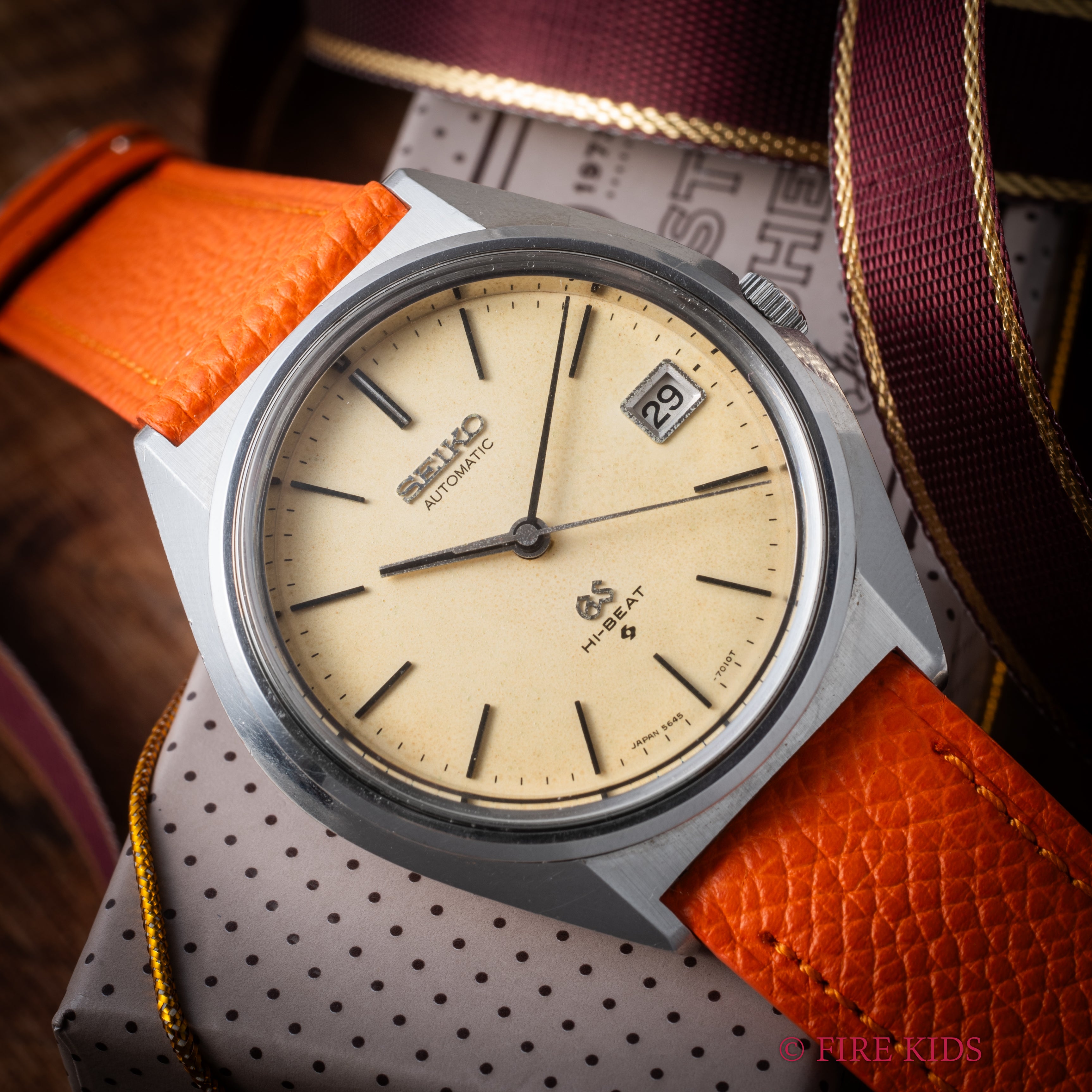 グランドセイコー 1973年製 Ref.5645-7010 パティーナダイヤル 56GS ハイビート自動巻き