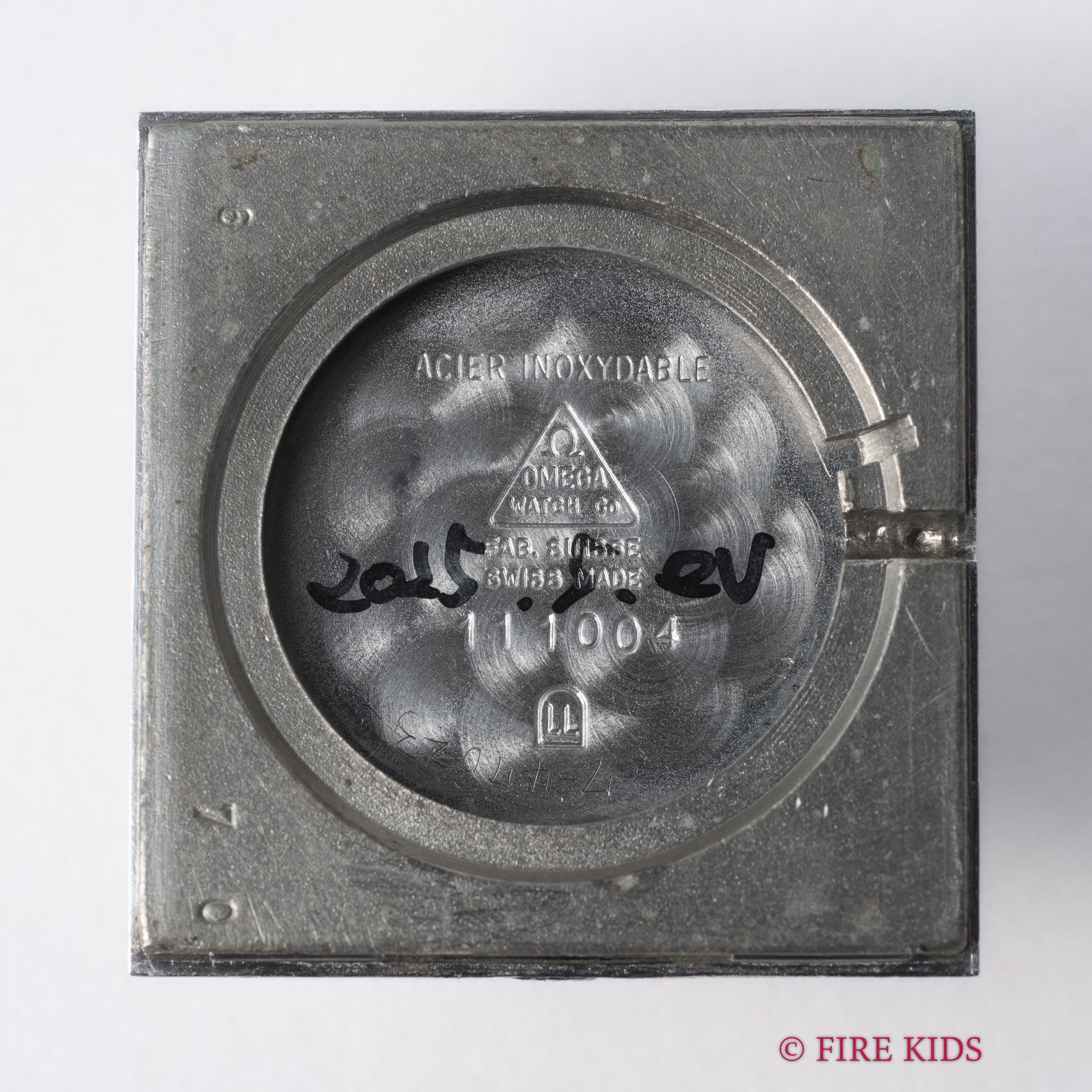 オメガ 1963年製 タンクウオッチ 手巻き Cal.620 純正クロコダイルベルト尾錠