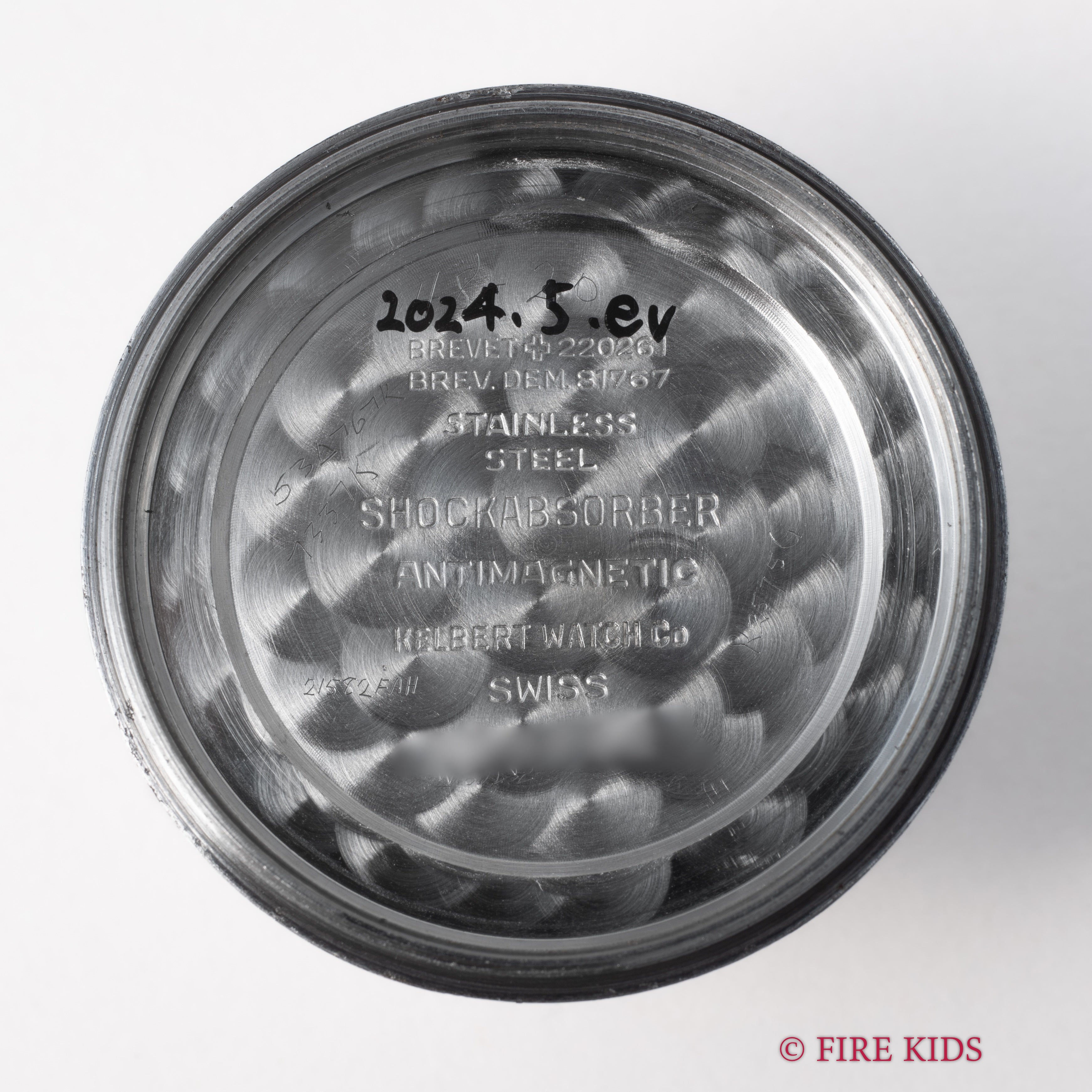 ケルバート クロノグラフ 手巻き 1940年代製 バルジューVZH スクリューバック ラウンドプッシャー