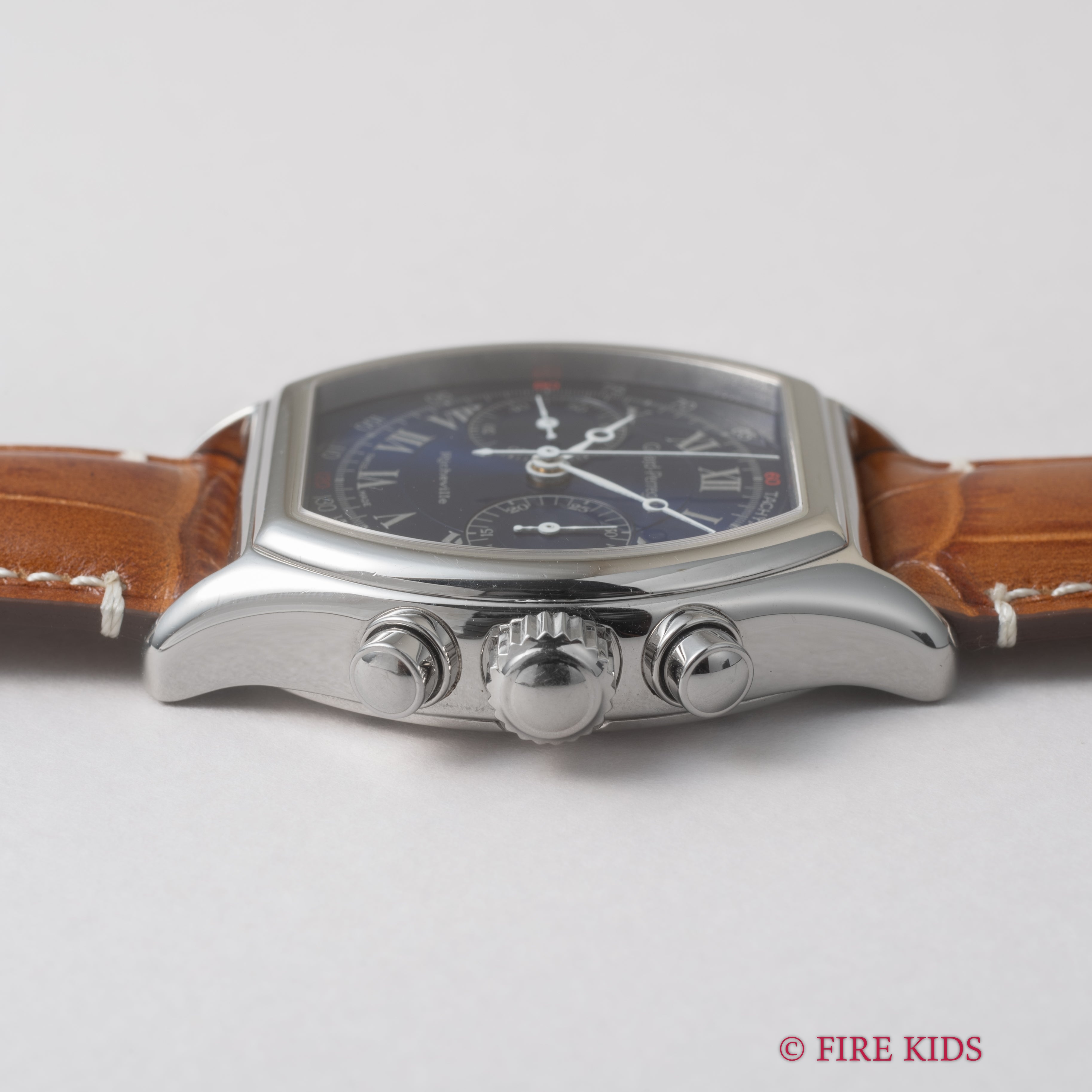 ジラール・ペルゴ リシュビル 1990年代製 Ref.2710 手巻クロノグラフ 箱、ギャラ付き