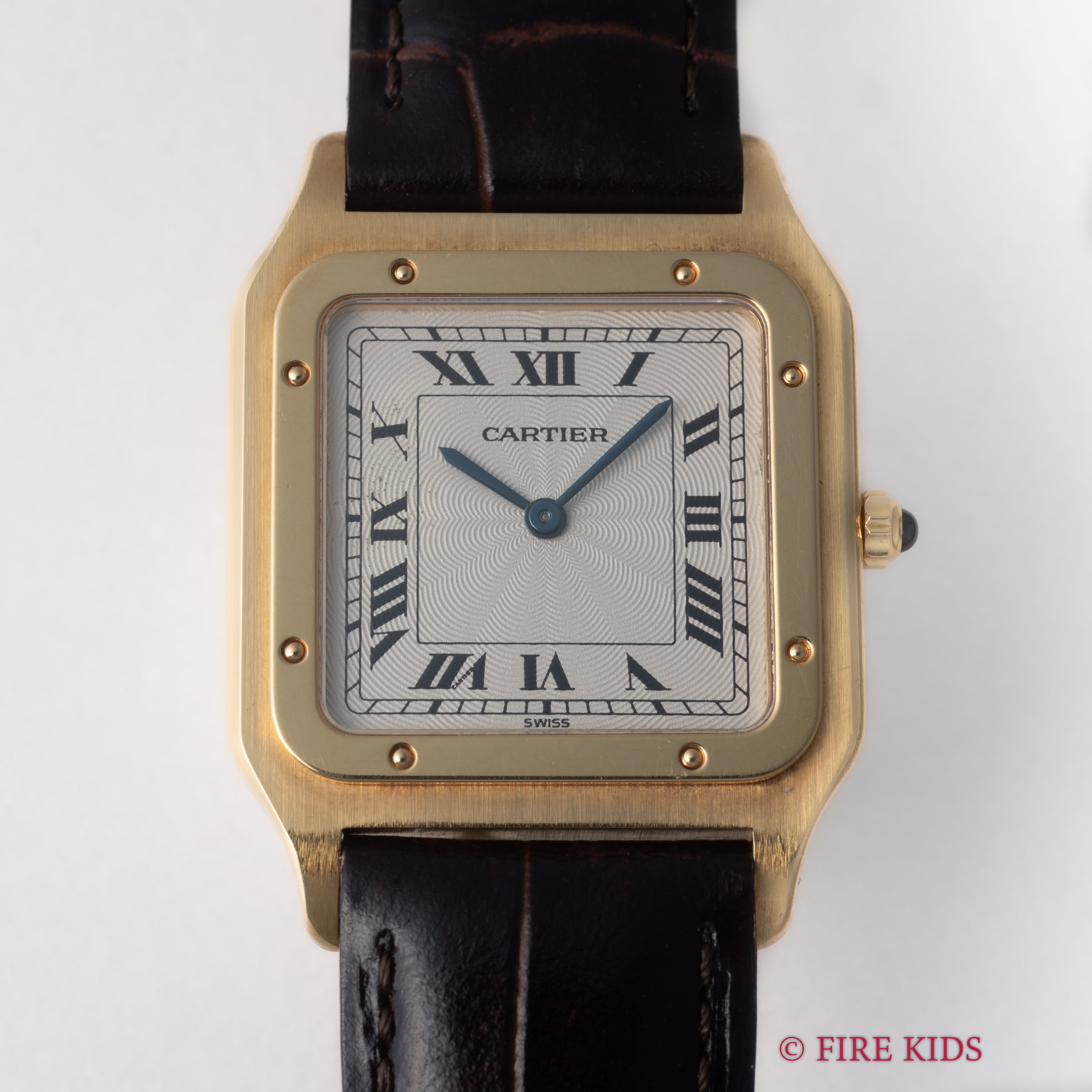 カルティエ 18金無垢サントス デュモン 1990年代製 Ref.1576 手巻き ウルトラシン