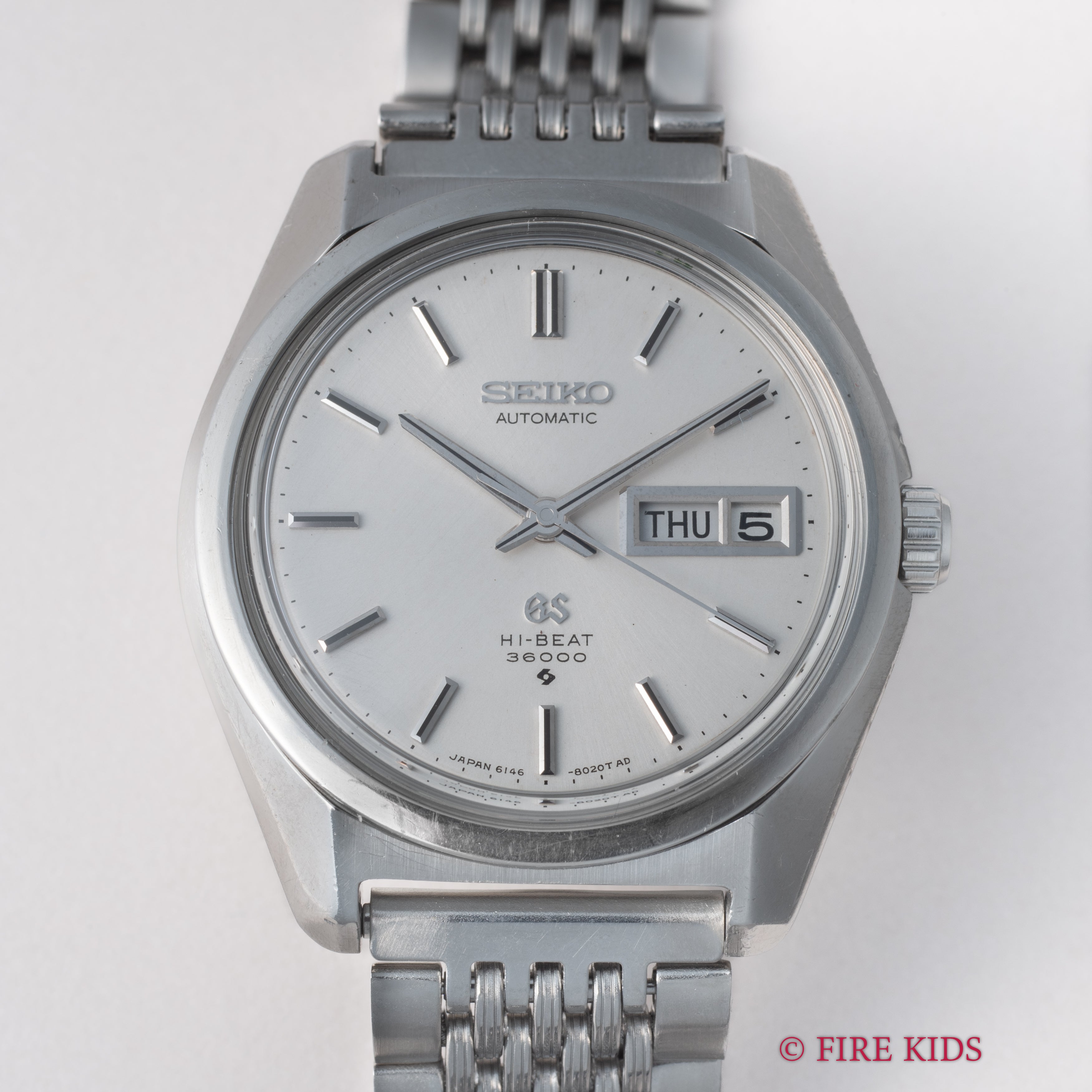 グランドセイコー ハイビート 36000 1969年製 Ref.6146-8000 61GS 10振動 自動巻き 社外ブレス