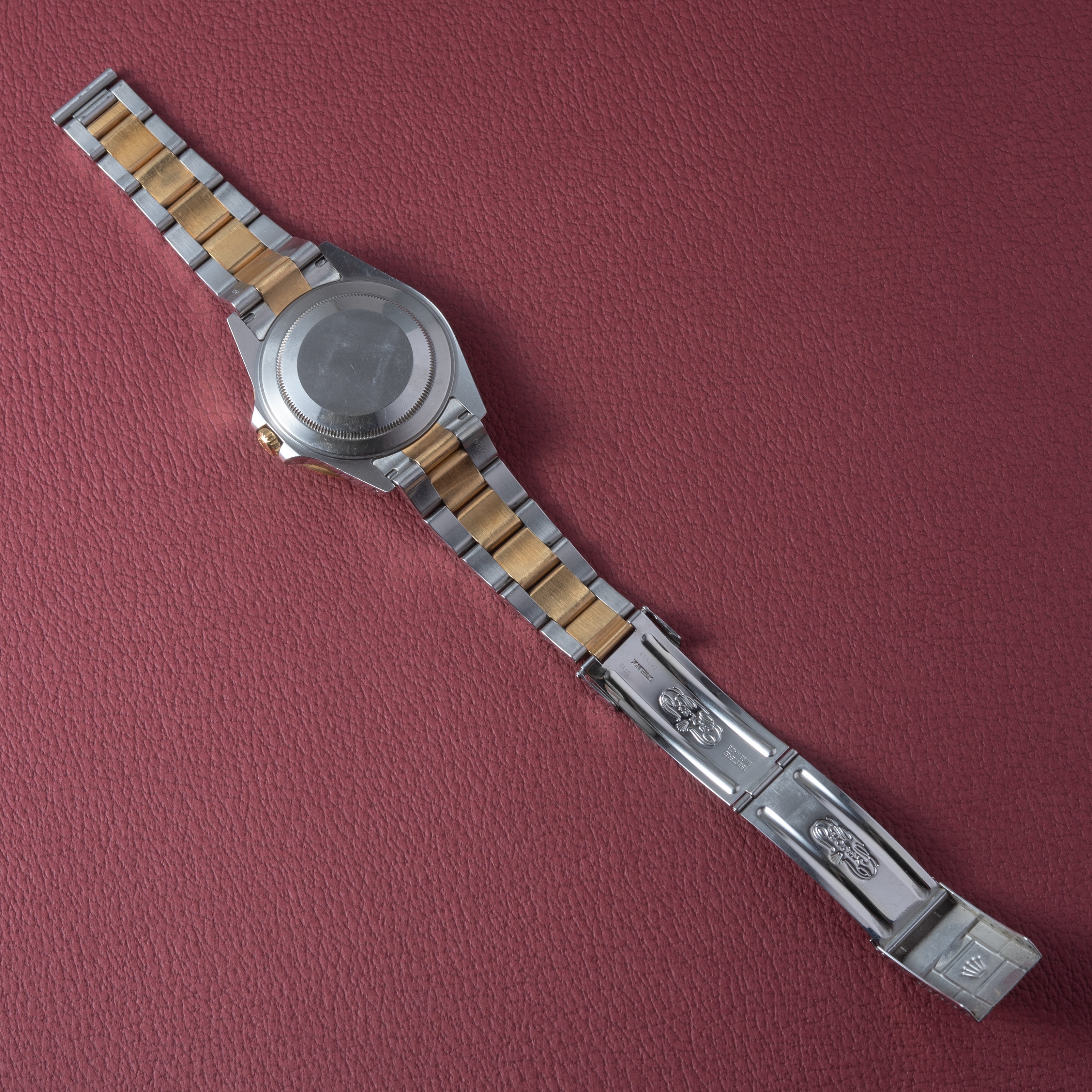 ロレックス GMTマスターⅡコンビ 2002年製 Ref.16713 ルートビア 3連コンビオイスターブレス