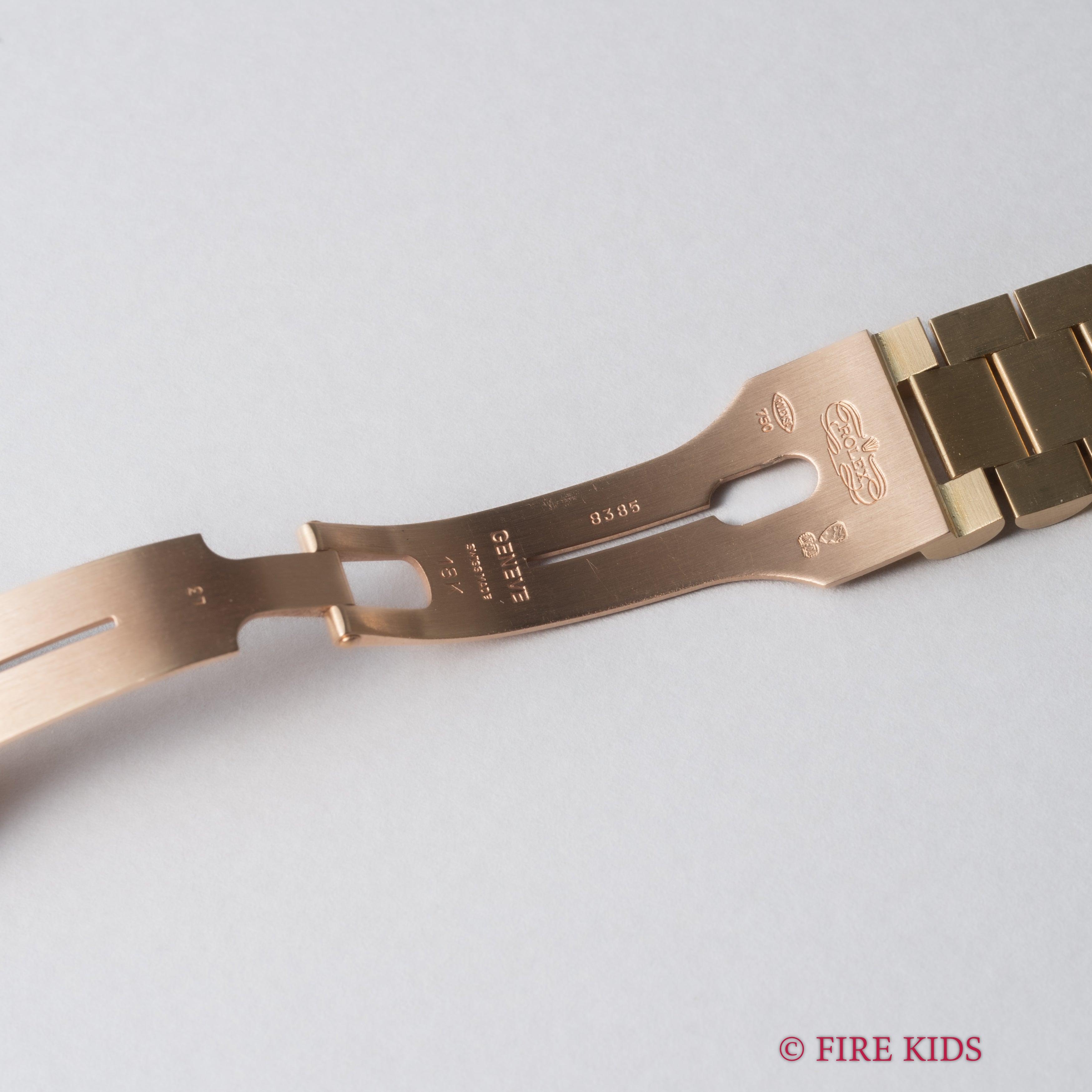 ロレックス デイデイト アンモナイトダイヤル 1986年製 Ref.18038 純正18KYGブレス ギャラ付き