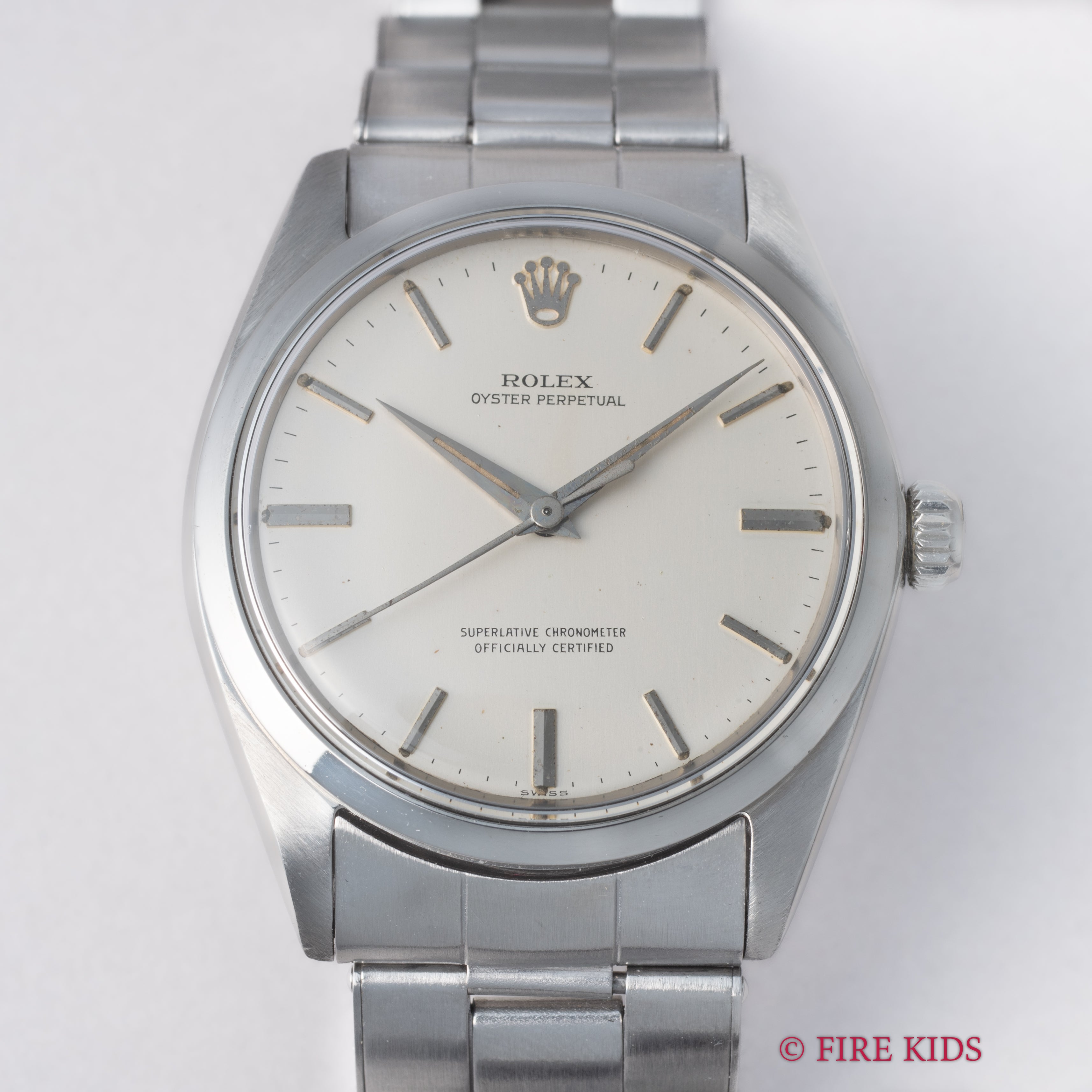 ロレックス オイスターパーペチュアル 自動巻き 1962年製 Ref.1002 純正リベットブレス