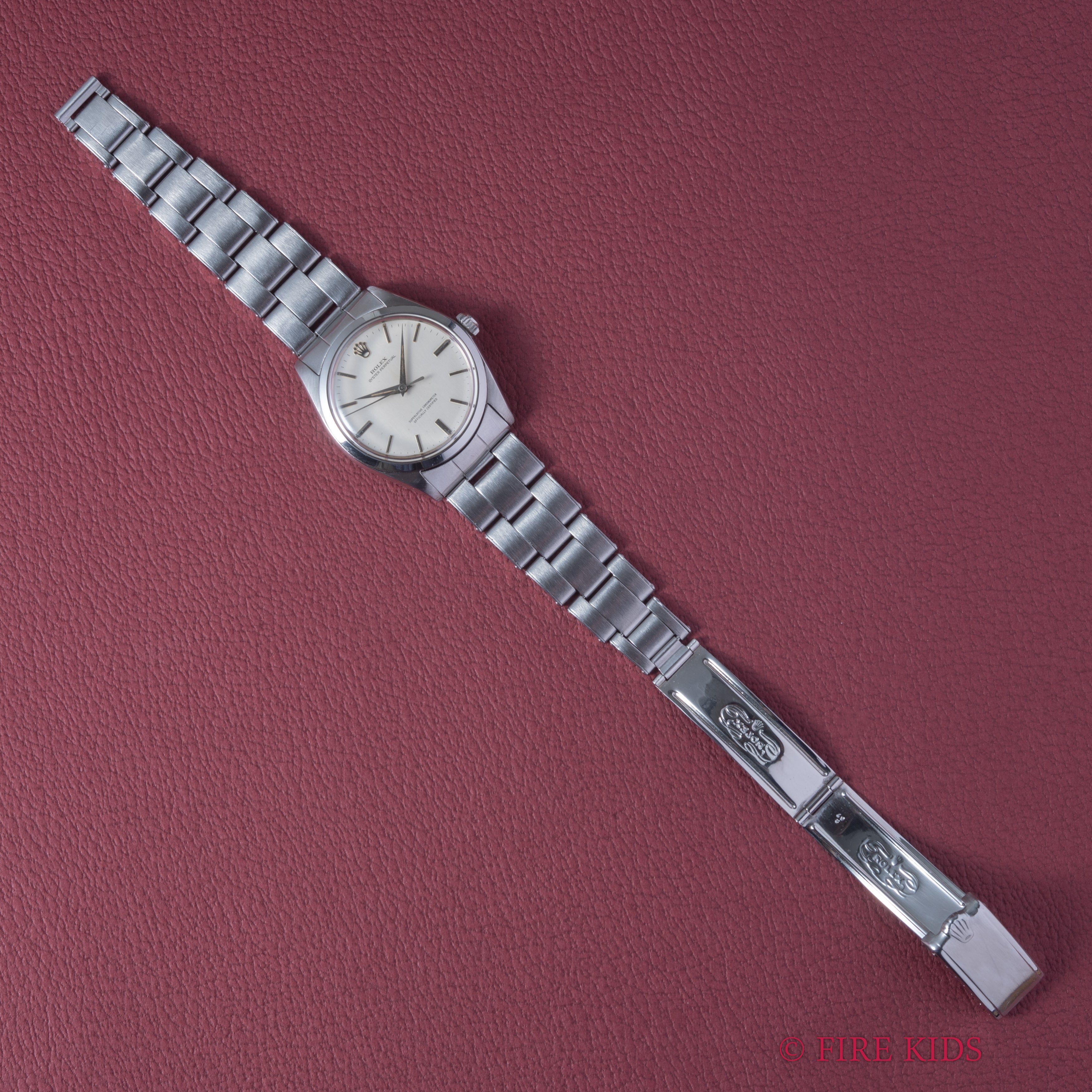 ロレックス オイスターパーペチュアル 自動巻き 1962年製 Ref.1002 純正リベットブレス