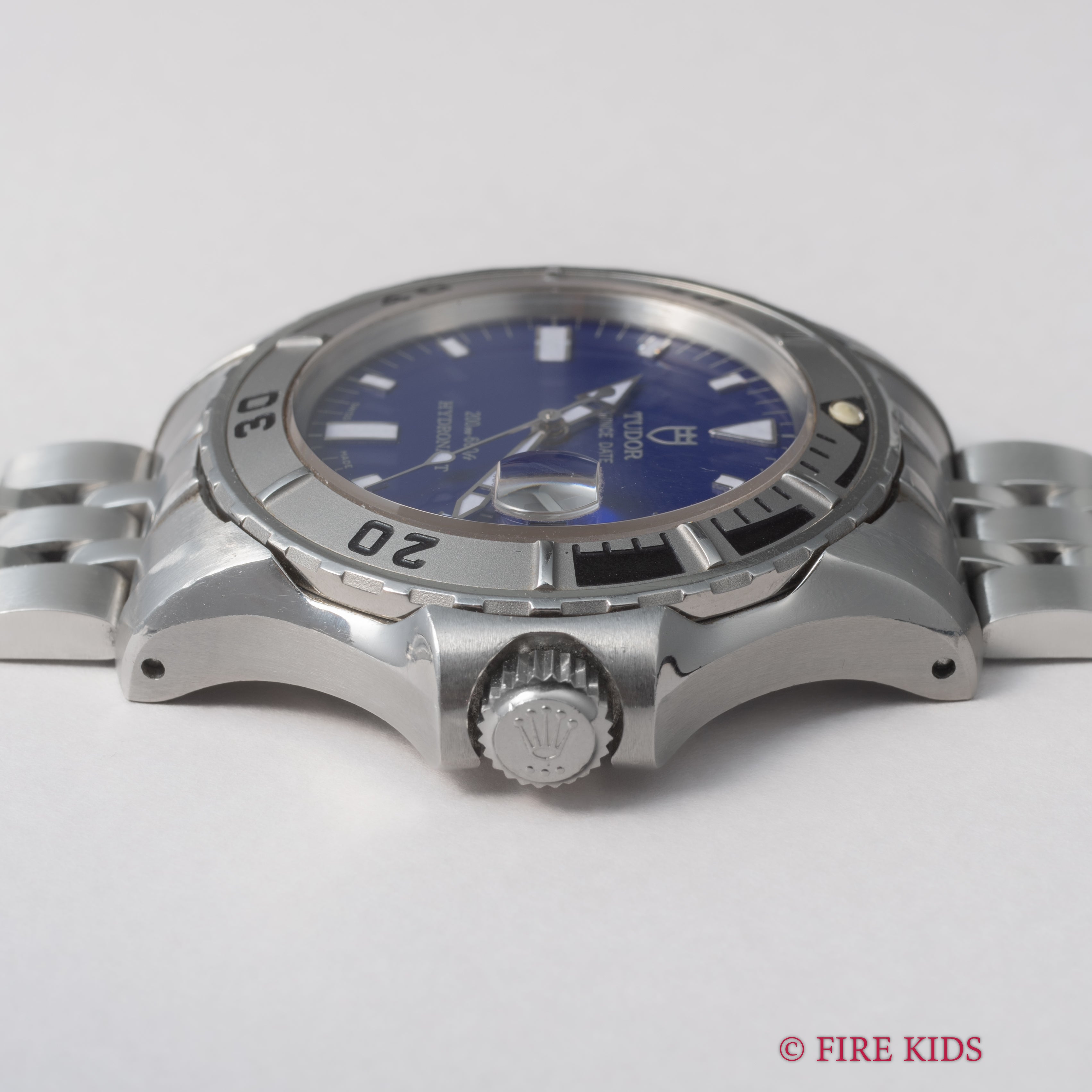 チューダー ハイドロノート ブルーダイヤル 1999年製 Ref.89190 王冠リューズ