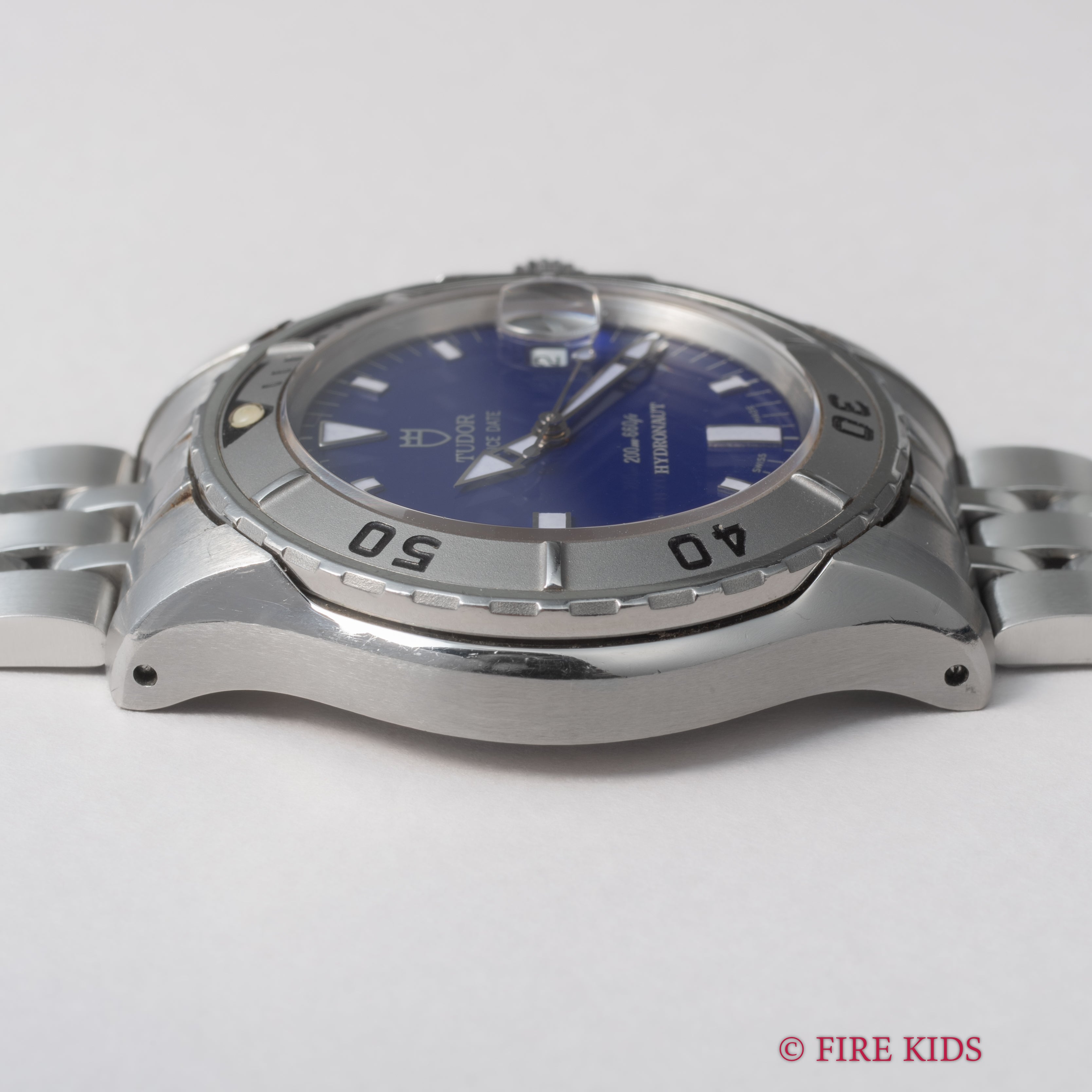 チューダー ハイドロノート ブルーダイヤル 1999年製 Ref.89190 王冠リューズ