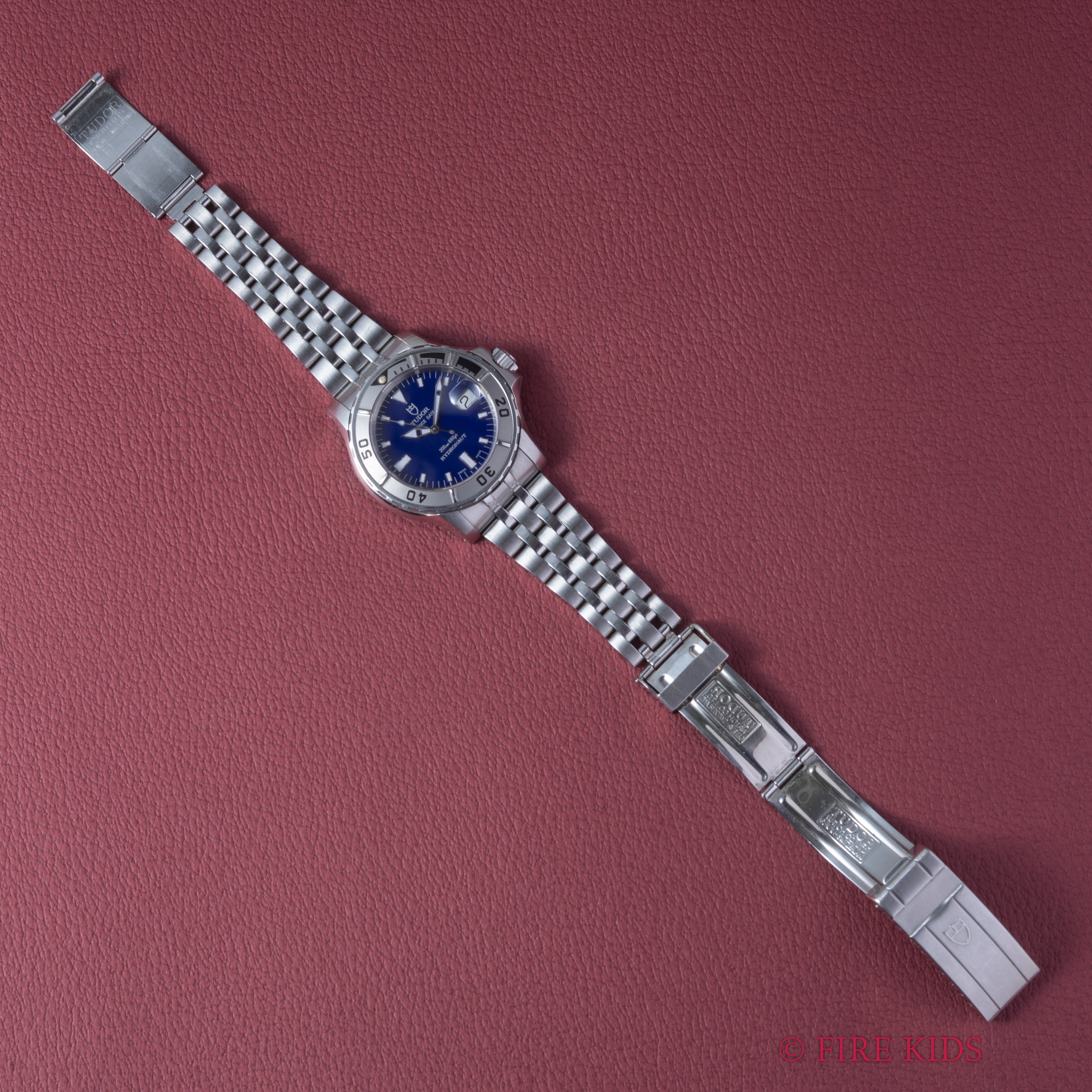 チューダー ハイドロノート ブルーダイヤル 1999年製 Ref.89190 王冠リューズ