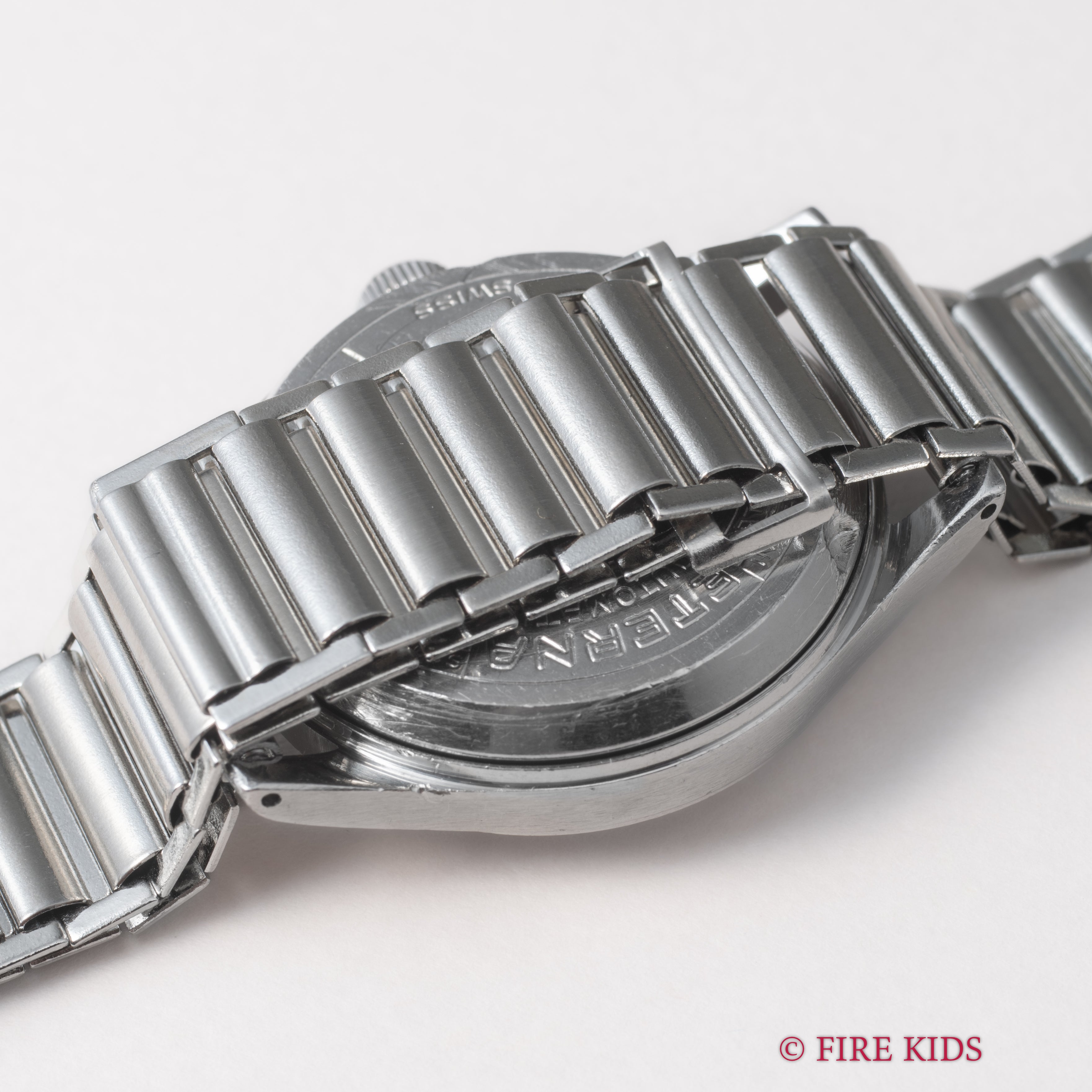 エテルナ ハーフローター ブラックミラーアラビアダイヤル 1940年代 センターセコンド