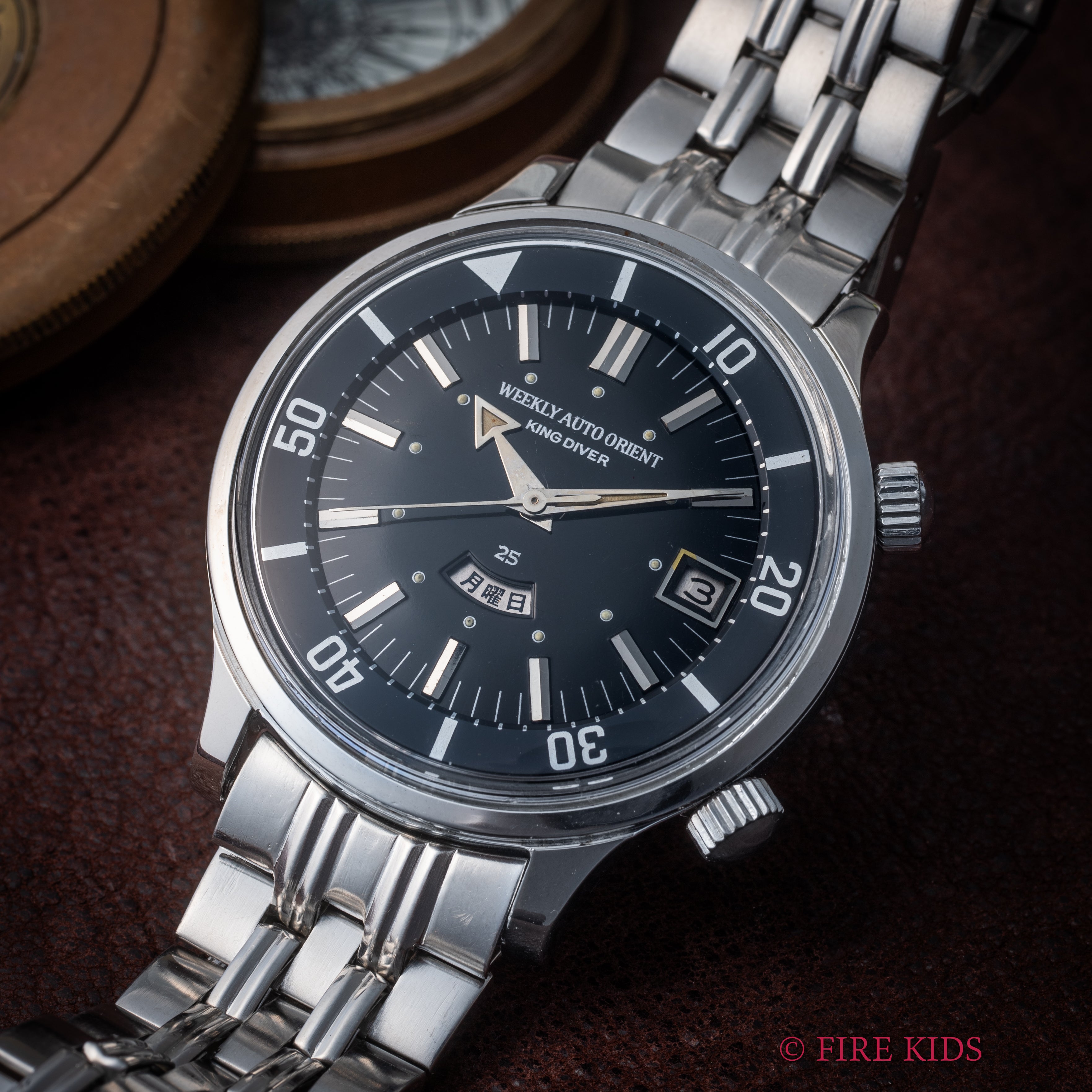 オリエント キングダイバー 1960年代 アローハンド 日本語曜日 Ref.T19410