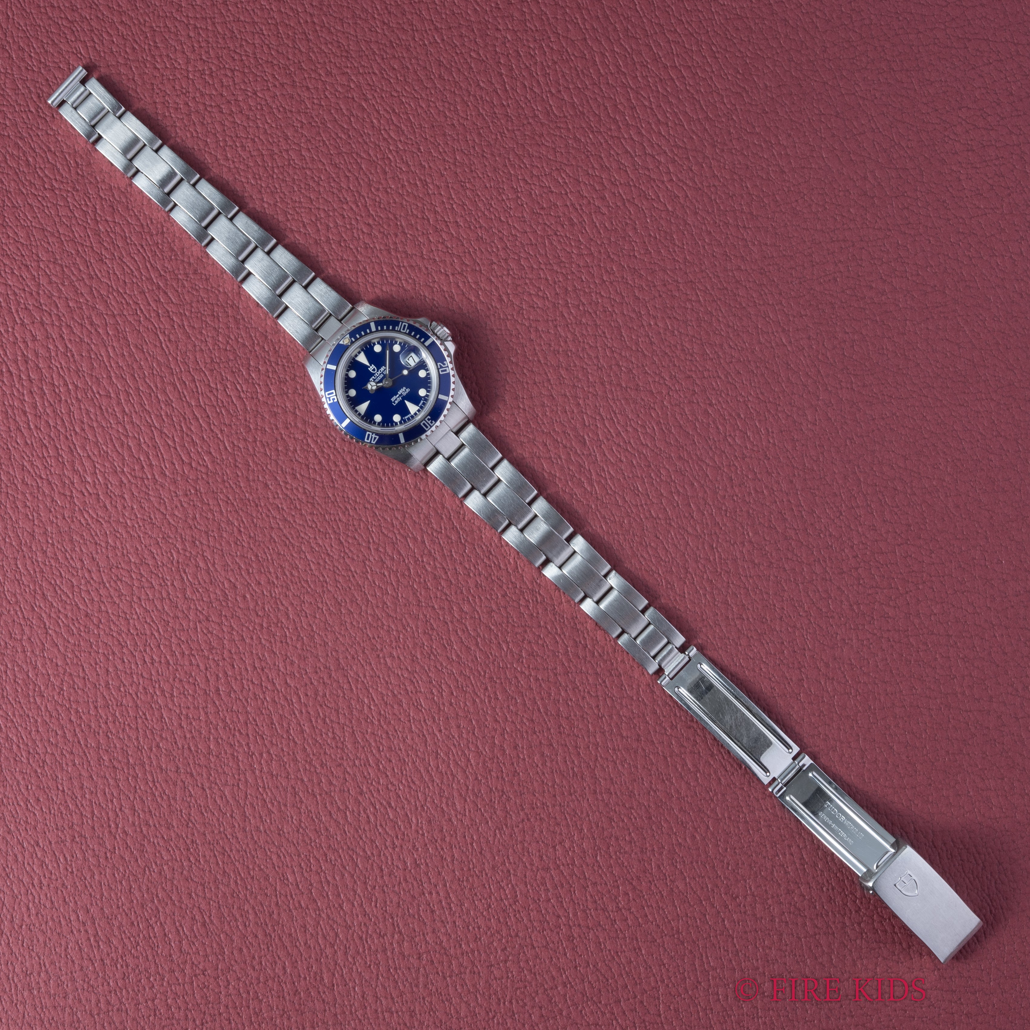 チューダー プリンセスオイスターデイト レディサブ 1992年製 Ref.96090 王冠リューズ 箱,ギャラ,冊子付き