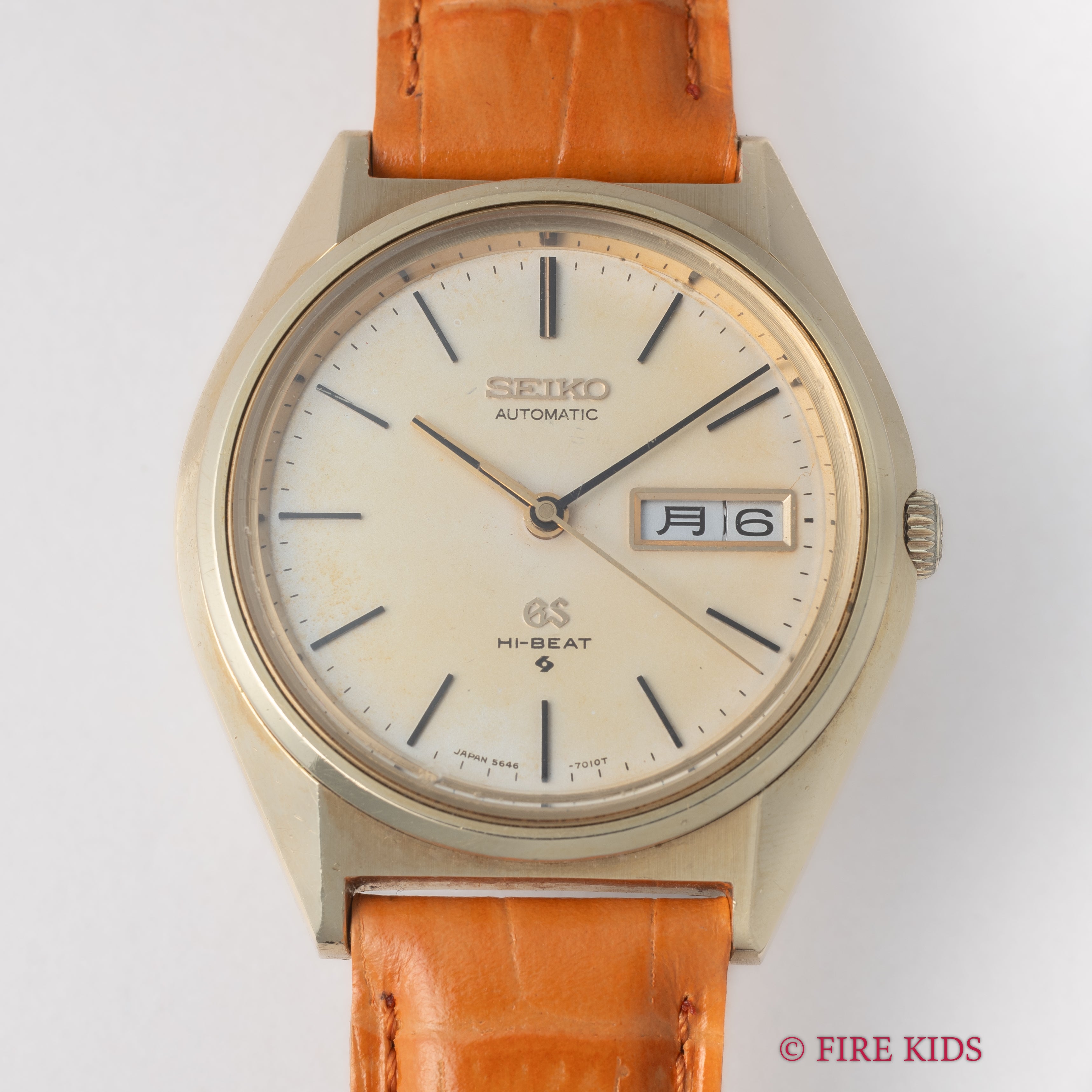 グランドセイコー 1970年製 Ref.5646-7010 56GS CAP GOLD デイデイト パティーナダイヤル