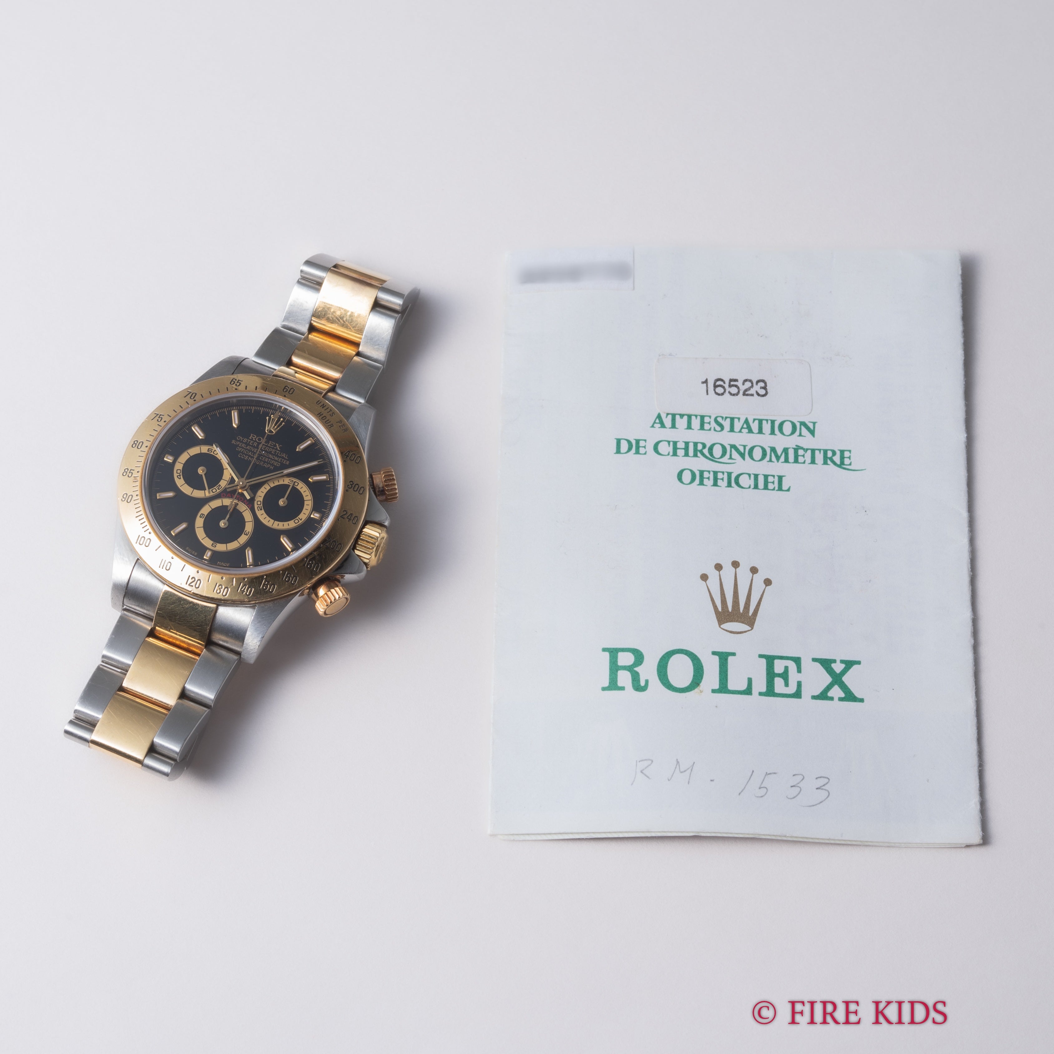 ロレックス デイトナ 1999年製 Ref.16523 エルプリメロ Cal.4030 A番ギャランティ付