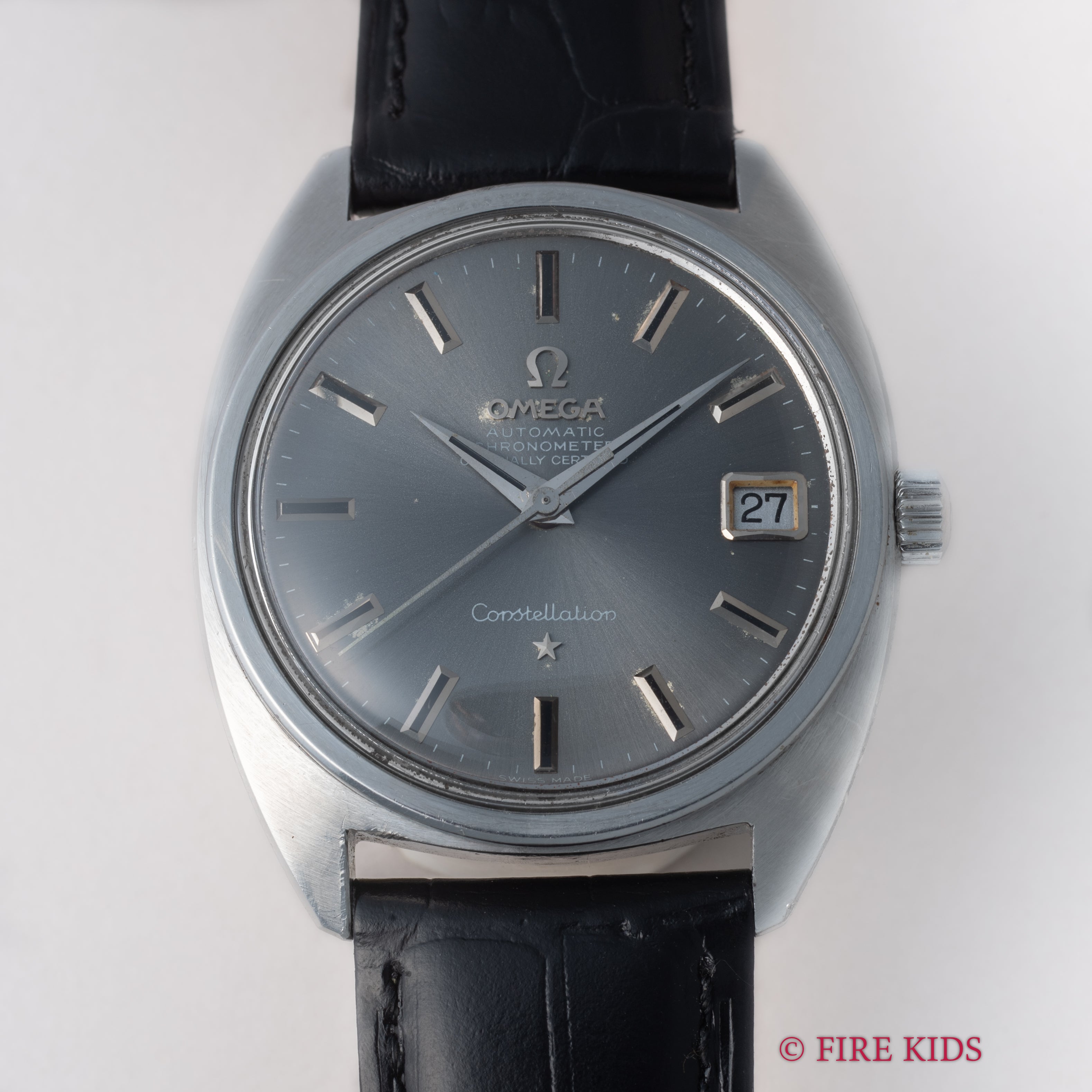 オメガ コンステレーション 1968年製 ジェンタデザイン 前期型 ドーフィンハンド グレーダイヤル