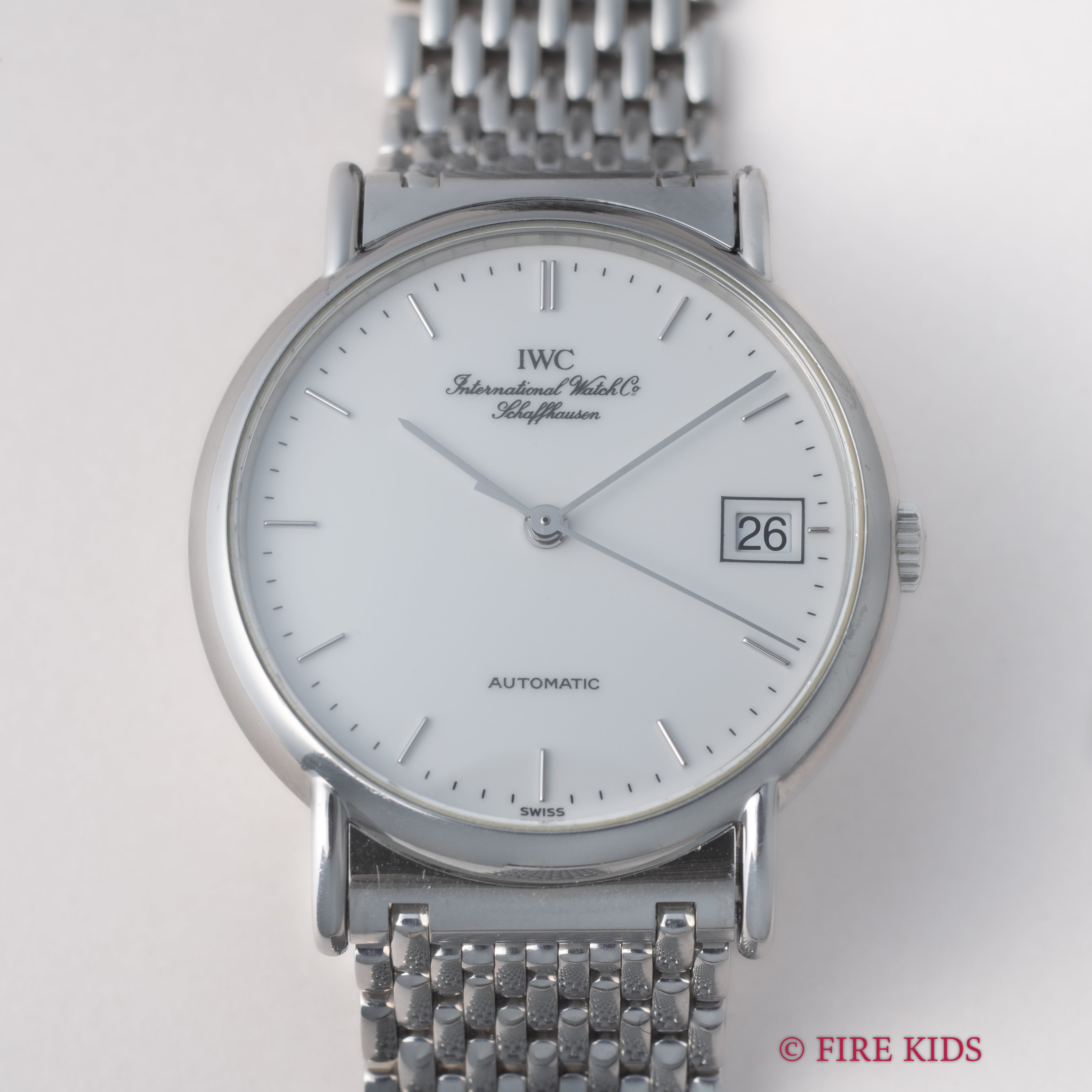 IWC ポートフィノ 2000年製(平成12年製)自動巻 ホワイトエナメルダイヤル 純正ブレス付き