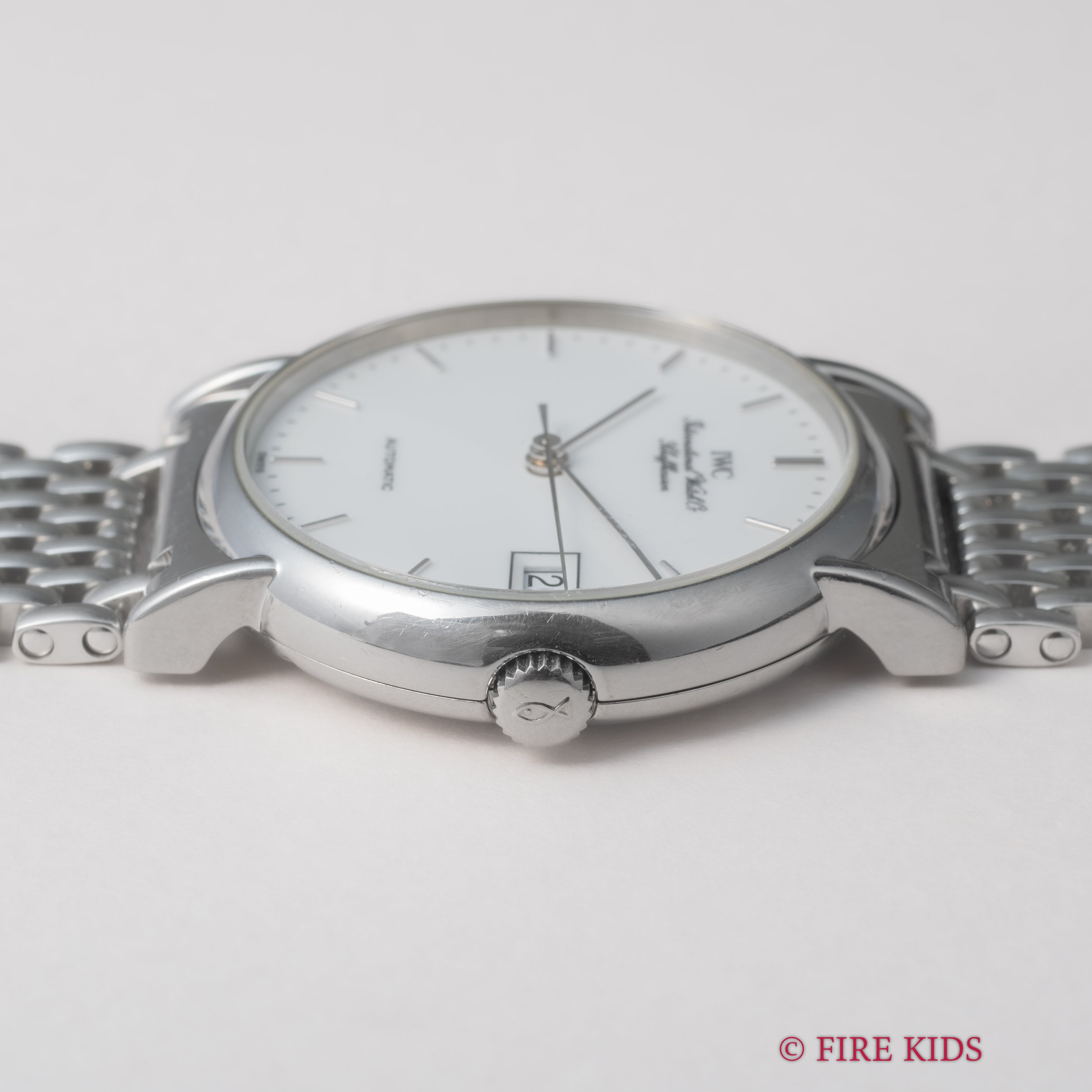 IWC ポートフィノ 2000年製(平成12年製)自動巻 ホワイトエナメルダイヤル 純正ブレス付き