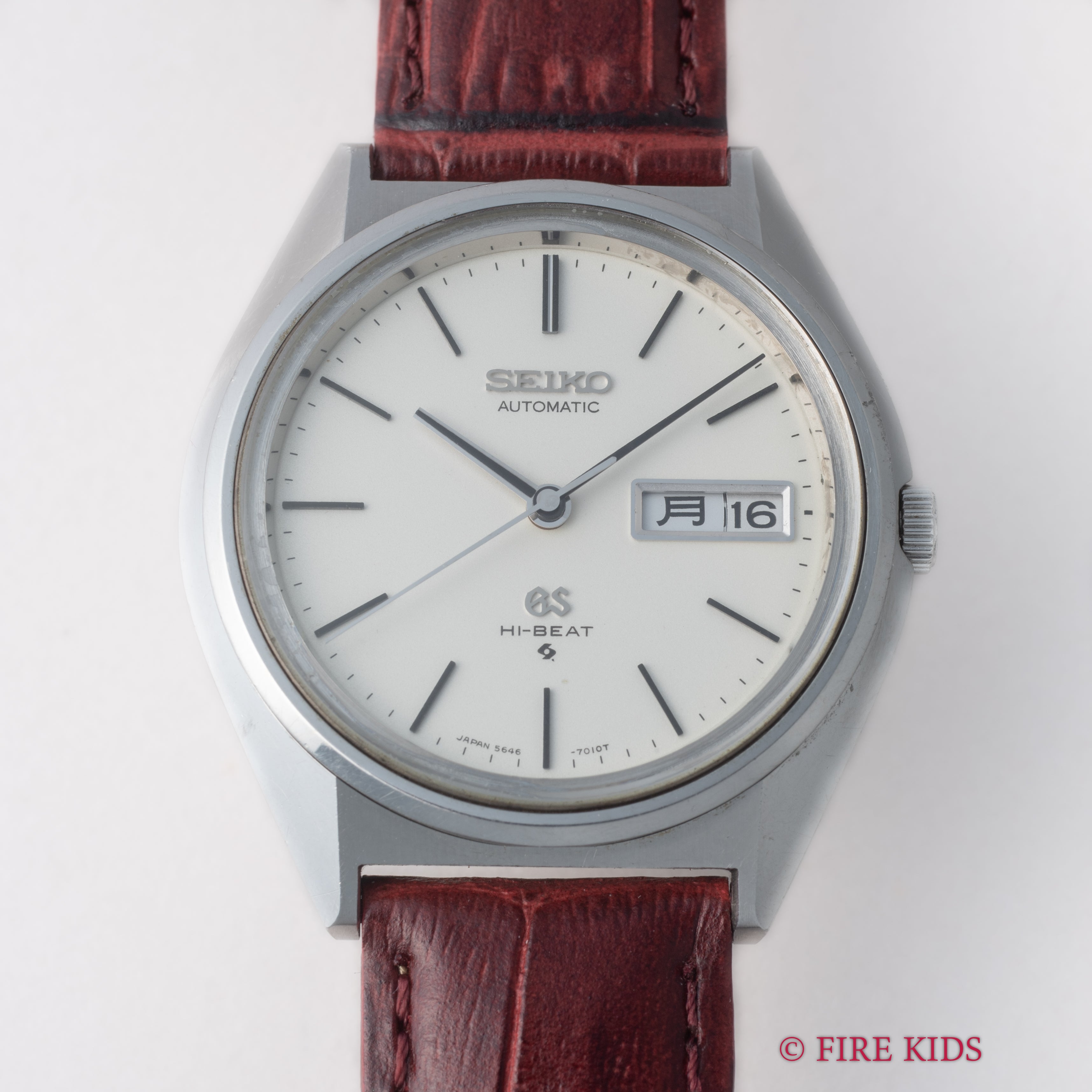 グランドセイコー 1971年製 Ref.5646-7010 56GS デイデイト ハイビート自動巻き アイボリー ダイヤル