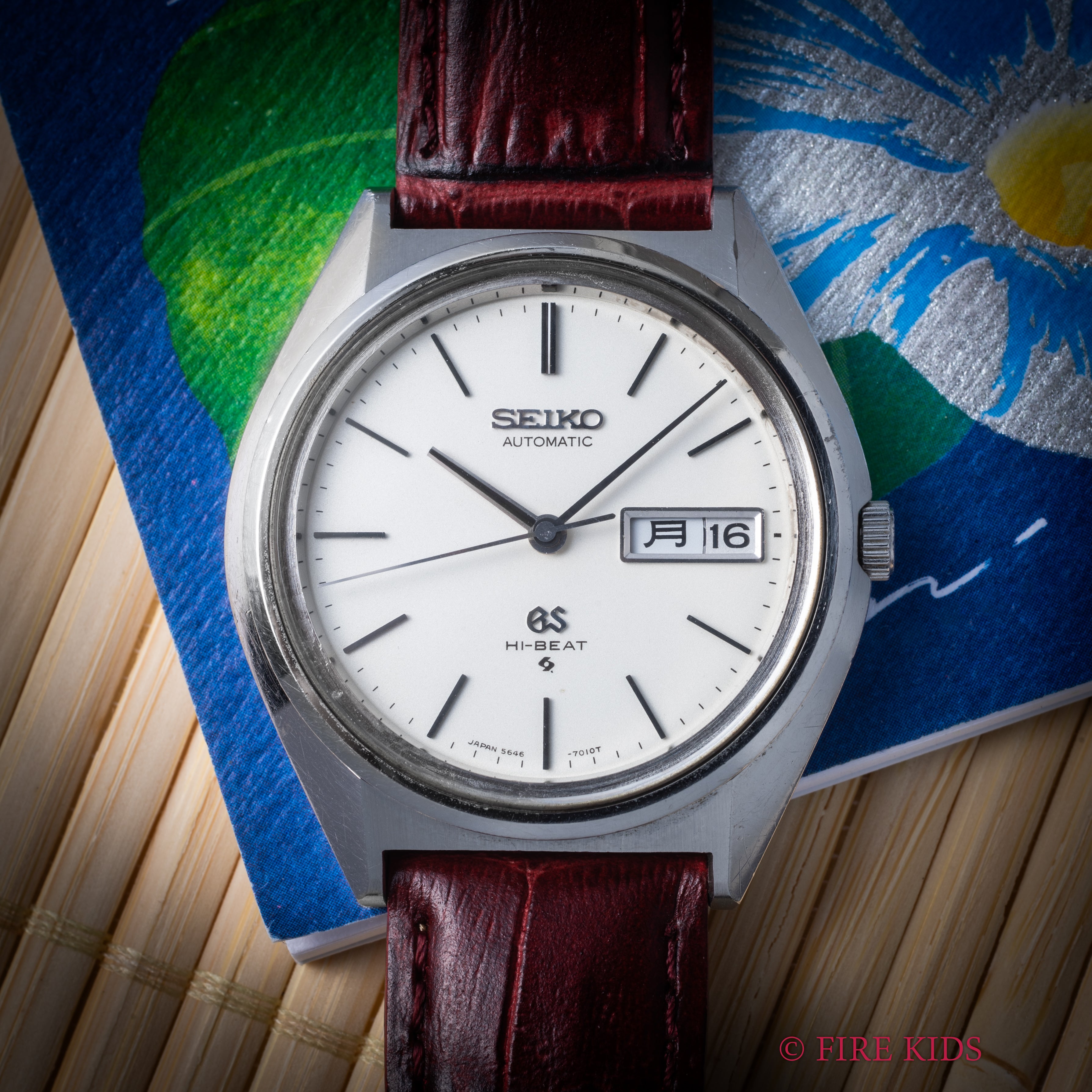 グランドセイコー 1971年製 Ref.5646-7010 56GS デイデイト ハイビート自動巻き アイボリー ダイヤル