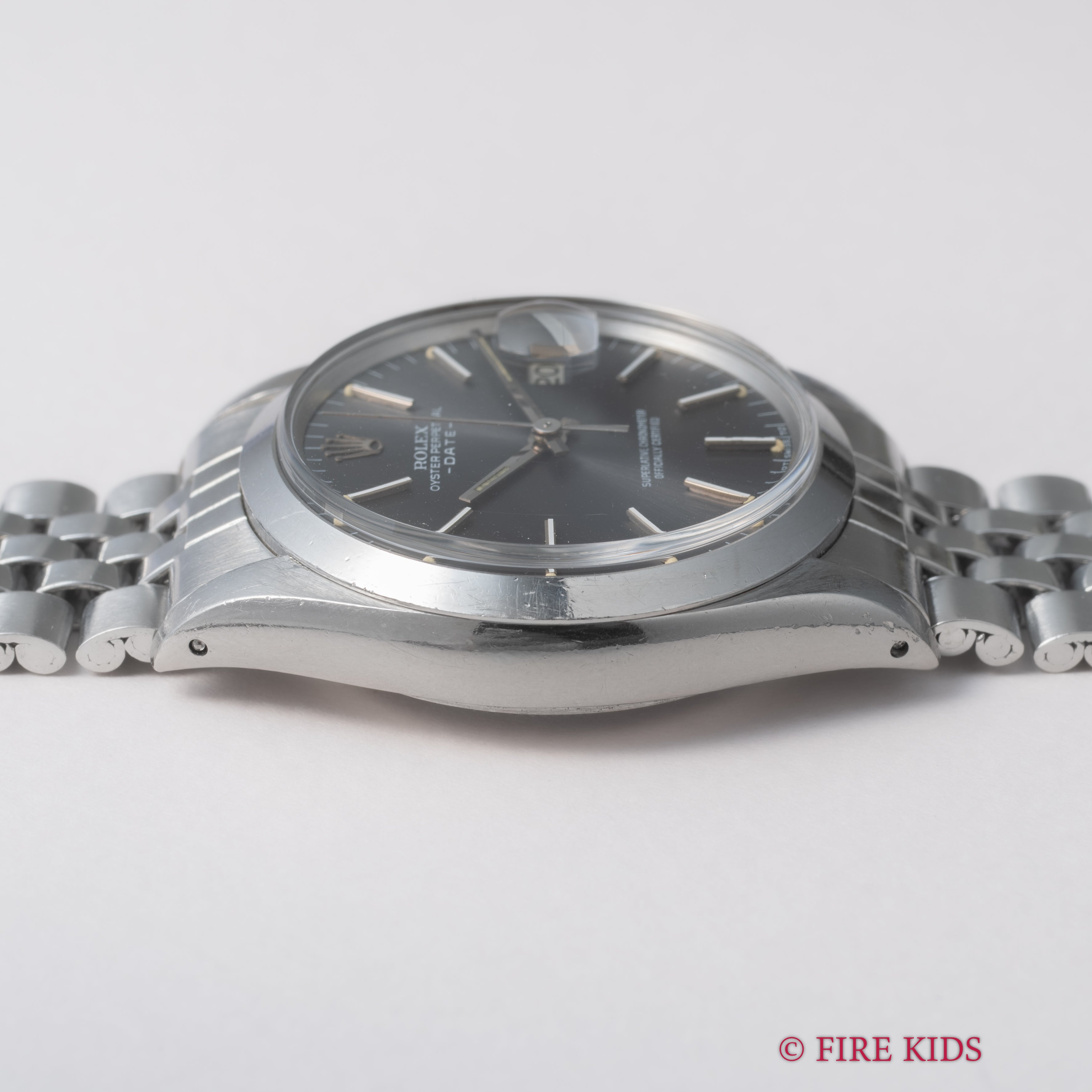 ロレックス 1971年製 オイスターパーペチュアルデイト Ref.1500 グレーダイヤル 純正ジュビリーブレス