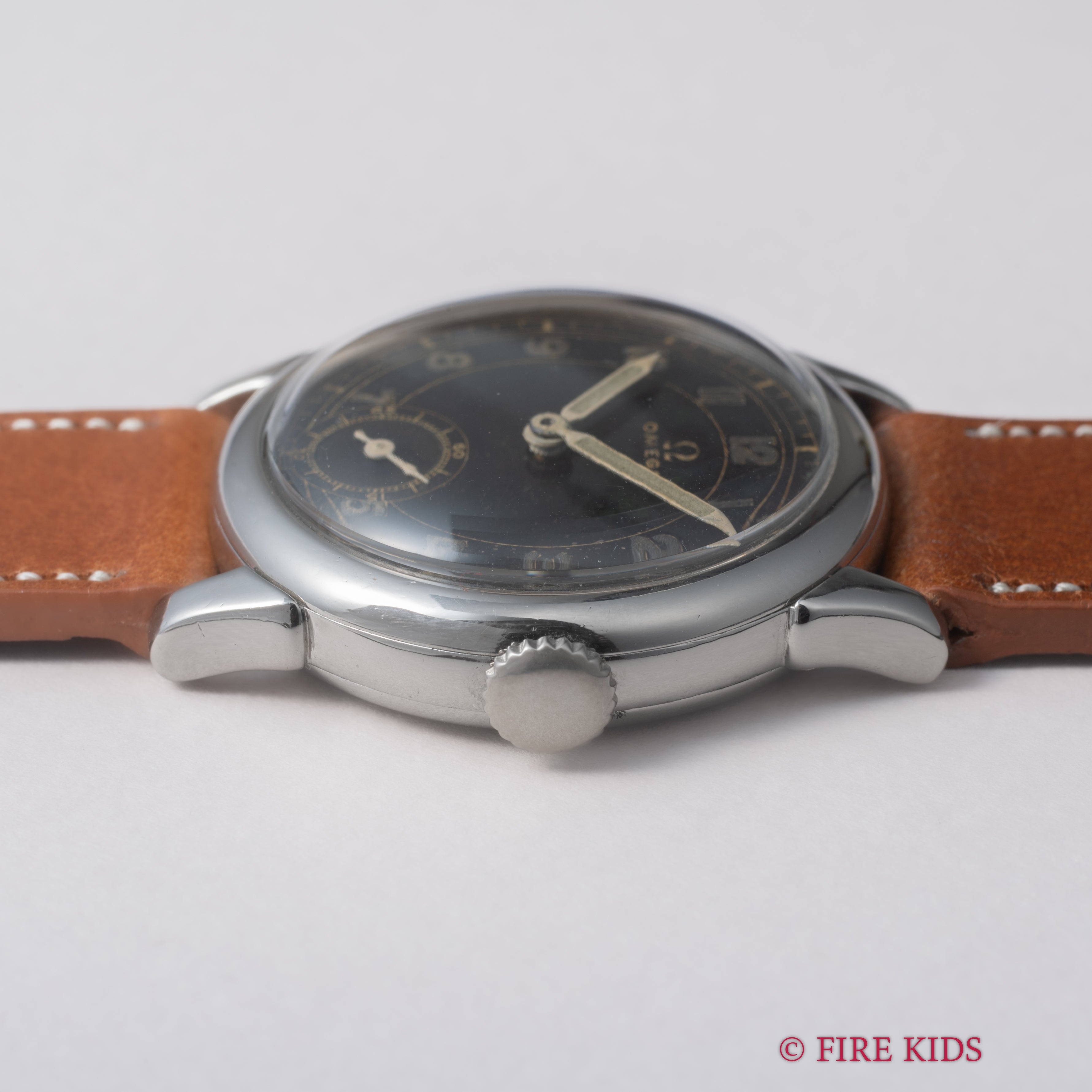 オメガ ブラックアラビアダイヤル スモセコ 1930年代製 手巻 Cal.26.5SOBT2