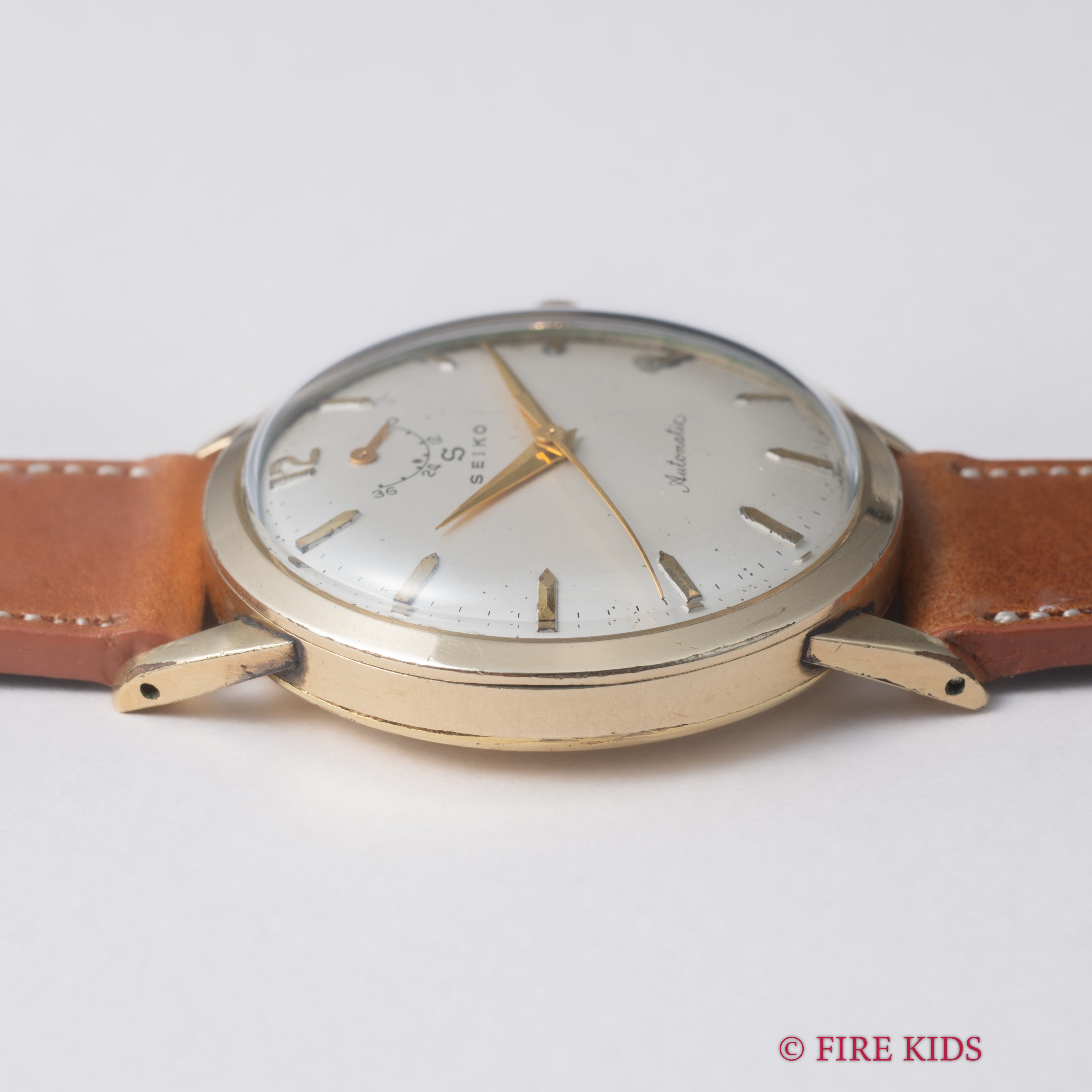 セイコー 国産自動巻きファーストモデル インジケーター 1957年製 Ref.14040 14金張り