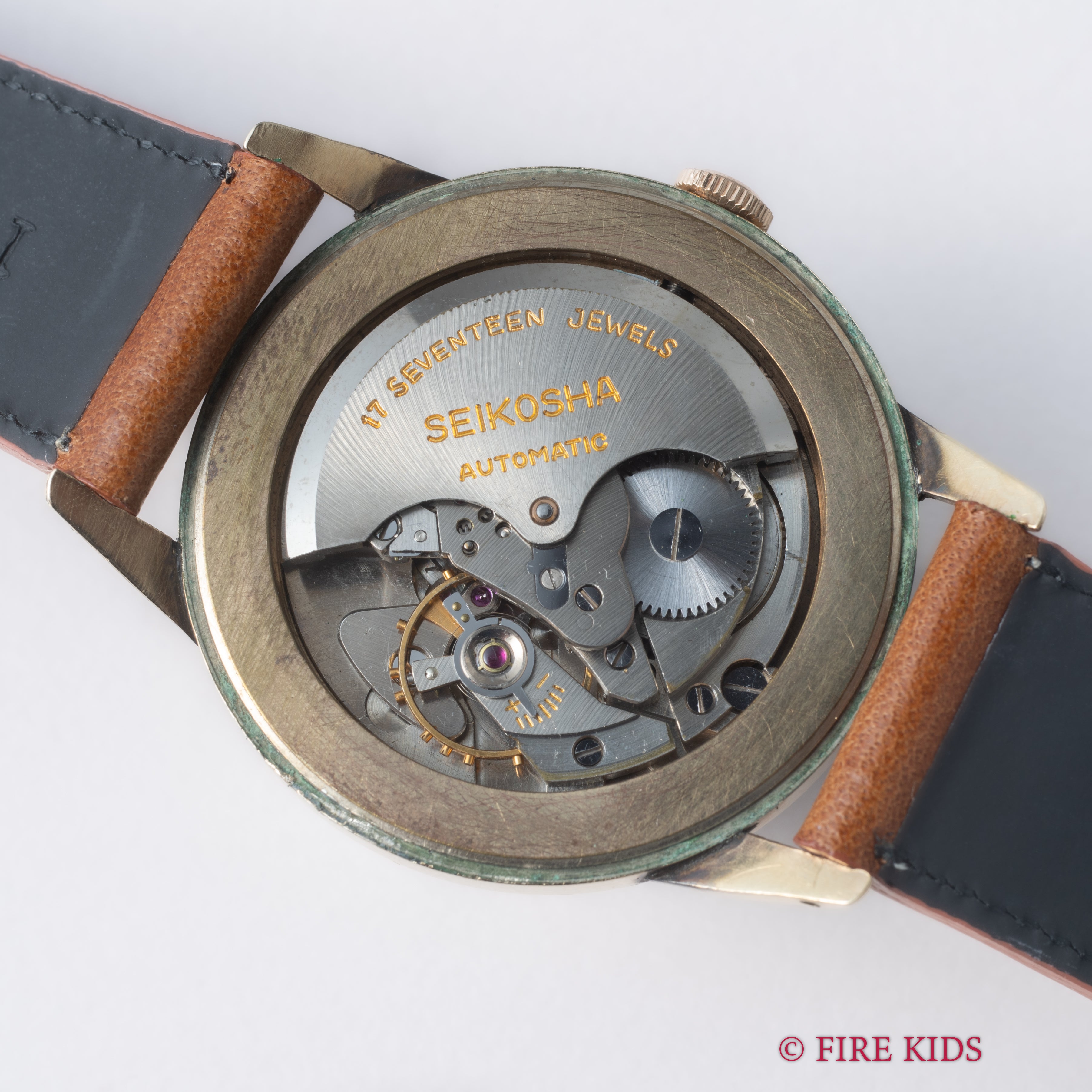 セイコー 国産自動巻きファーストモデル インジケーター 1957年製 Ref.14040 14金張り