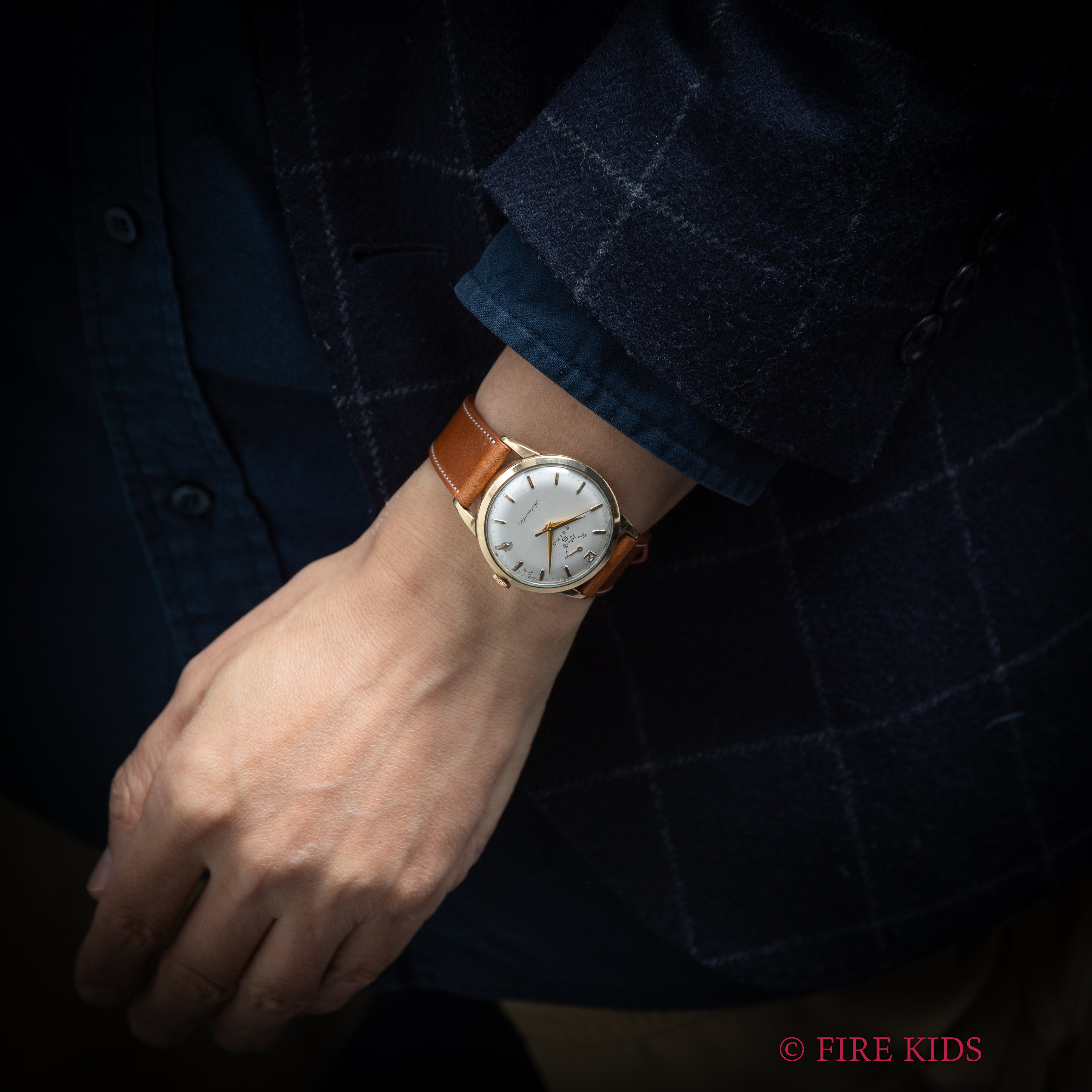 セイコー 国産自動巻きファーストモデル インジケーター 1957年製 Ref.14040 14金張り