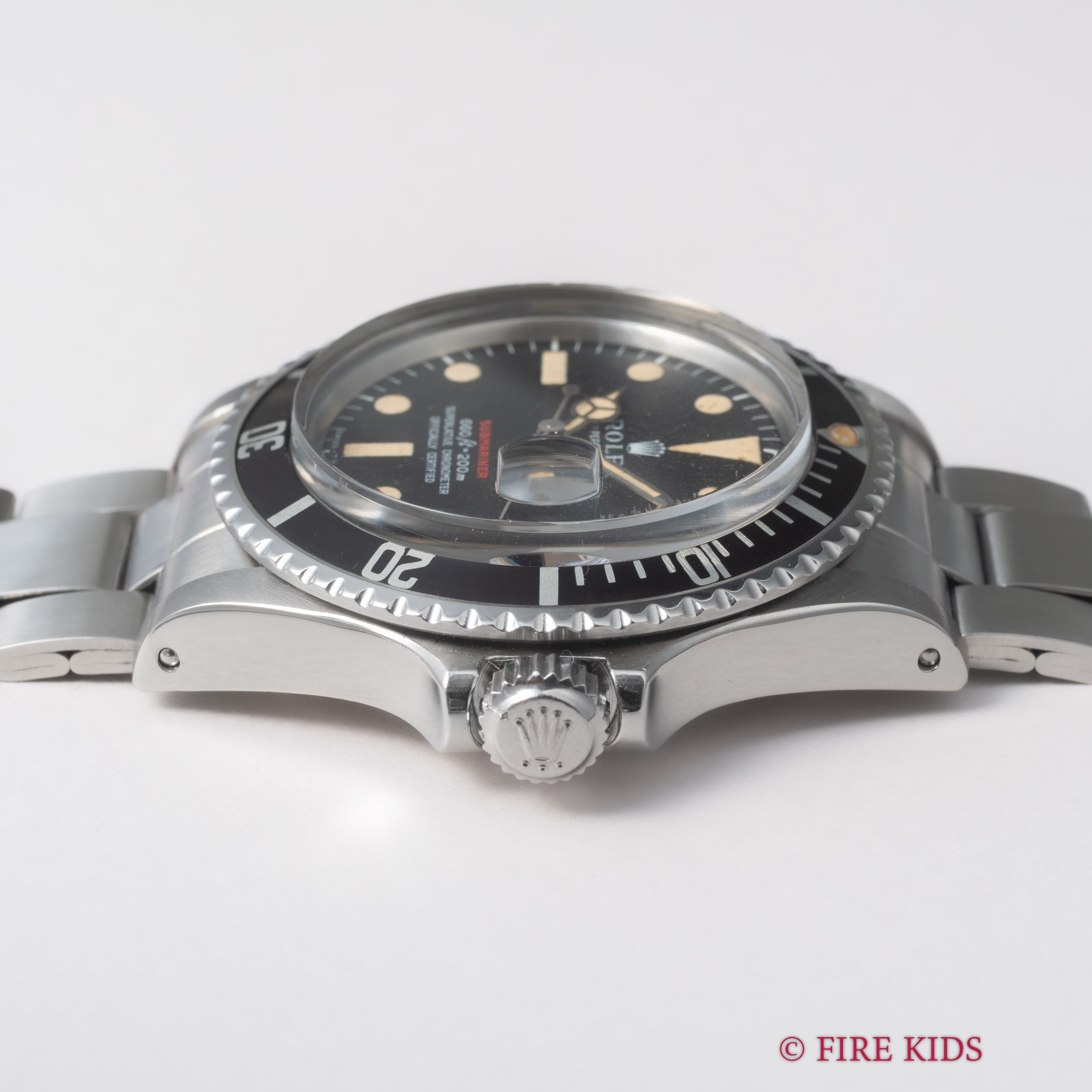 ロレックス サブマリーナ 赤サブ 1971年製 Ref.1680 マーク4ダイヤル オリジナルブレス