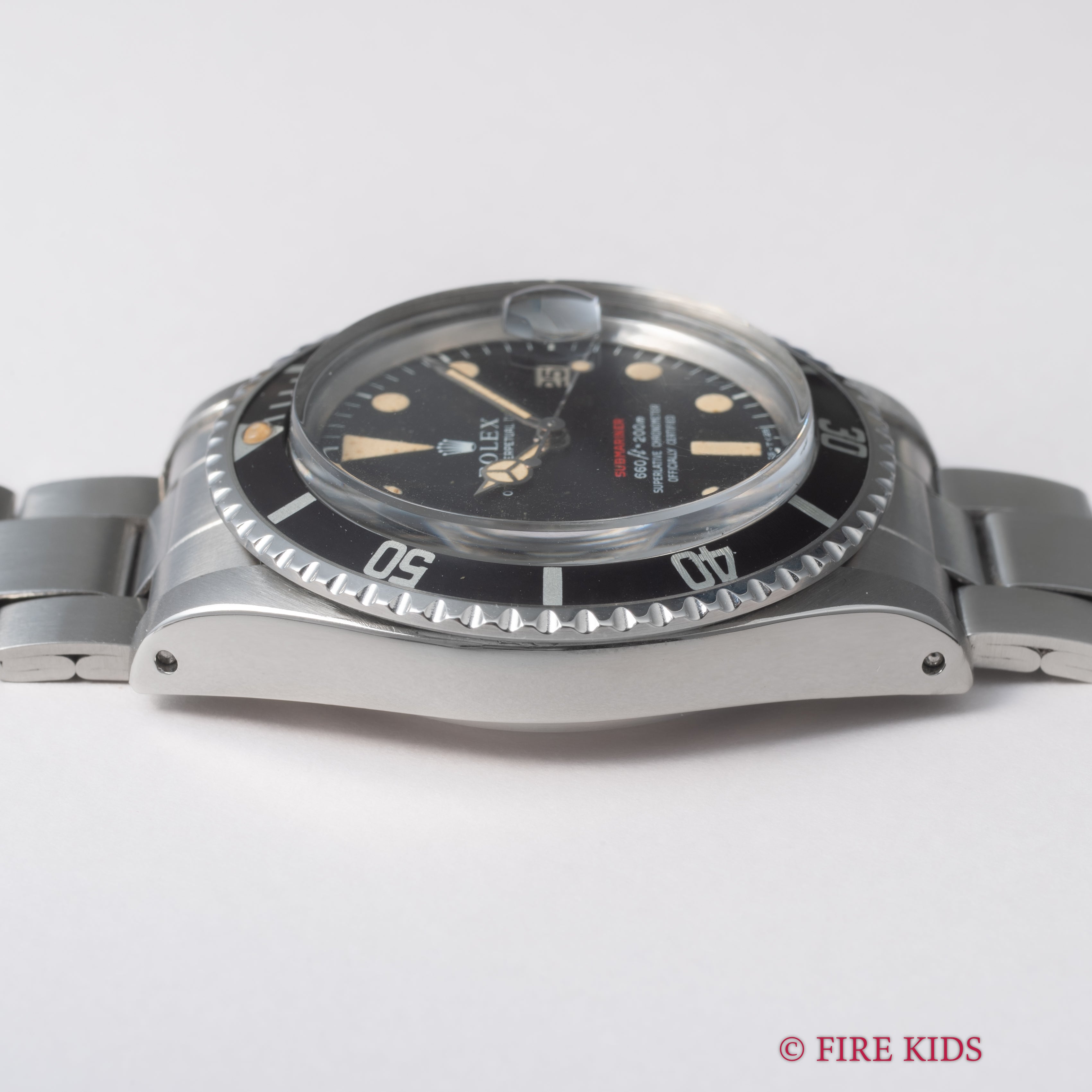 ロレックス サブマリーナ 赤サブ 1971年製 Ref.1680 マーク4ダイヤル オリジナルブレス