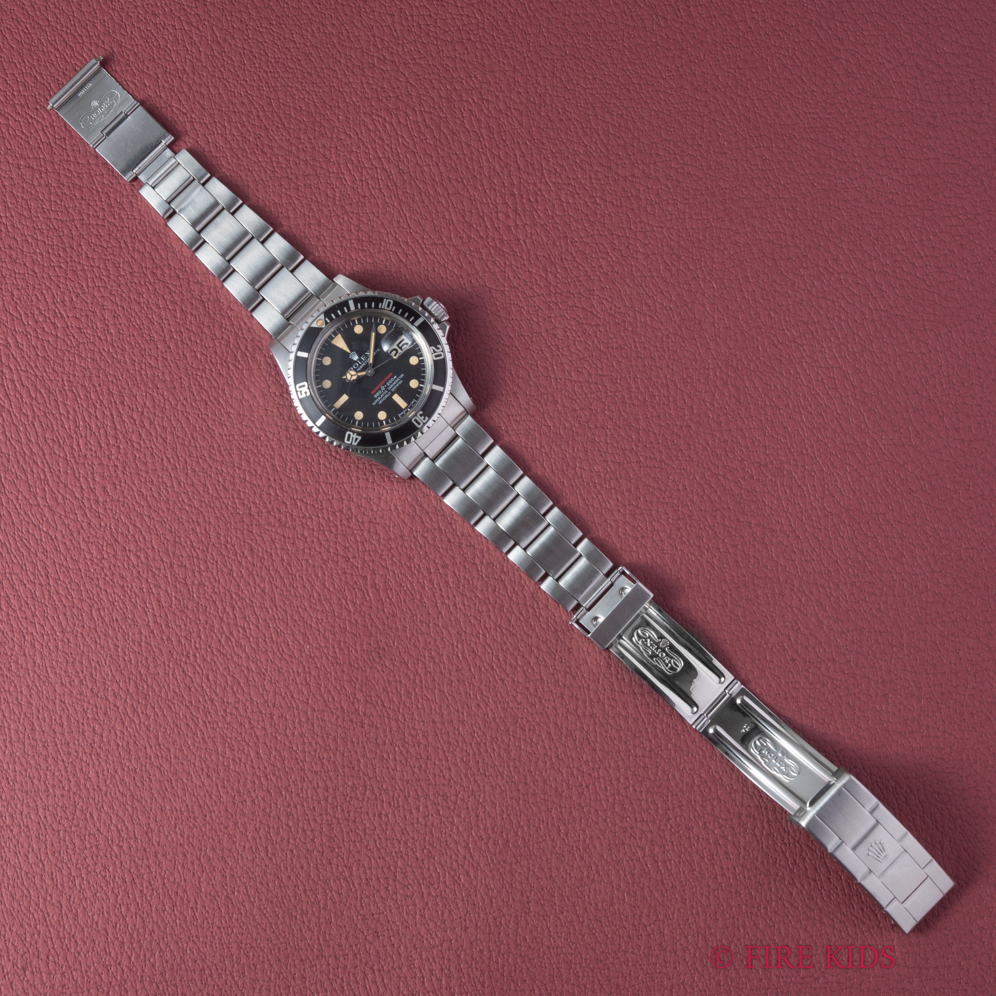 ロレックス サブマリーナ 赤サブ 1971年製 Ref.1680 マーク4ダイヤル オリジナルブレス