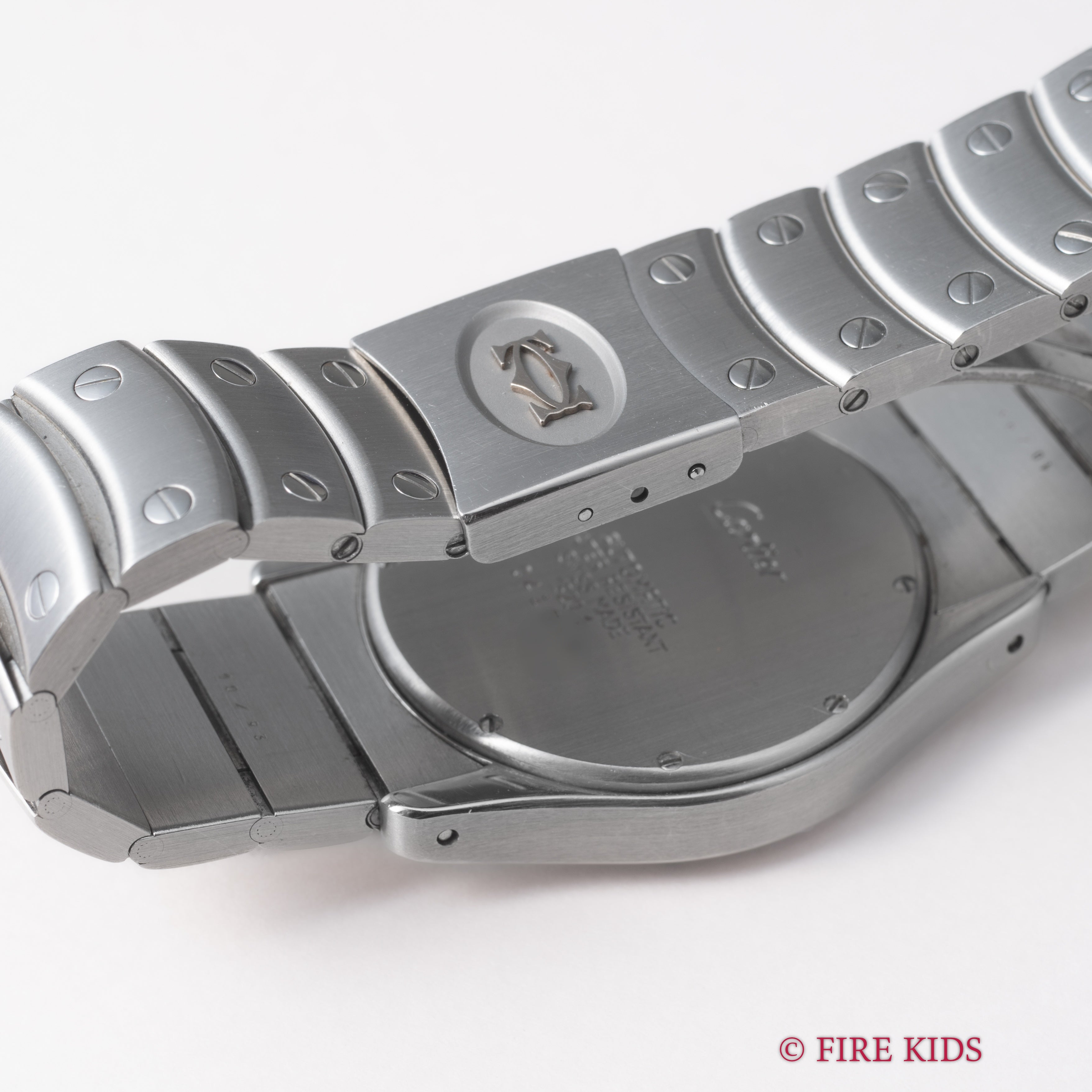 カルティエ 1990年代製 サントス ロンド ステンレス LM オートマチック 箱、ギャラ付き