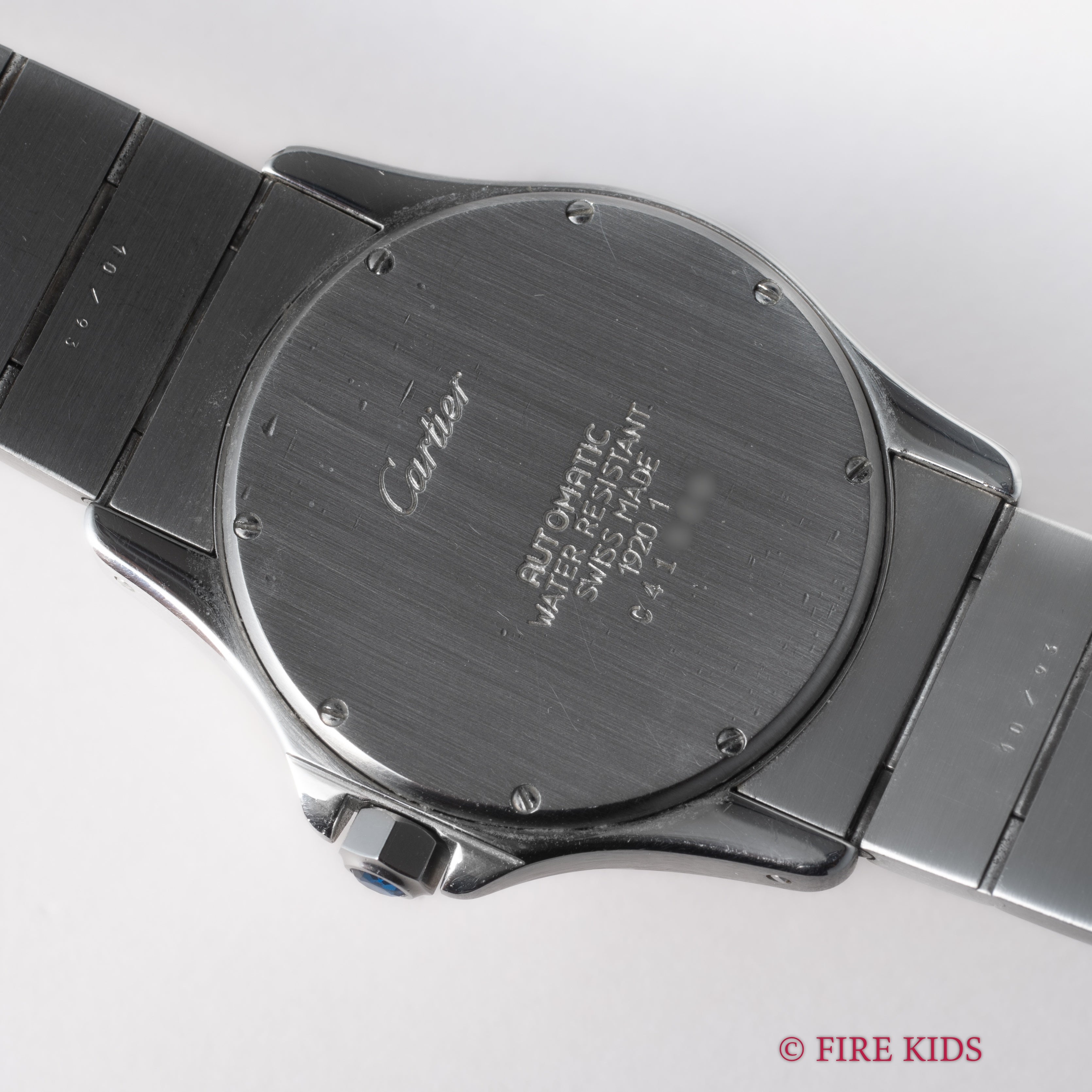 カルティエ 1990年代製 サントス ロンド ステンレス LM オートマチック 箱、ギャラ付き