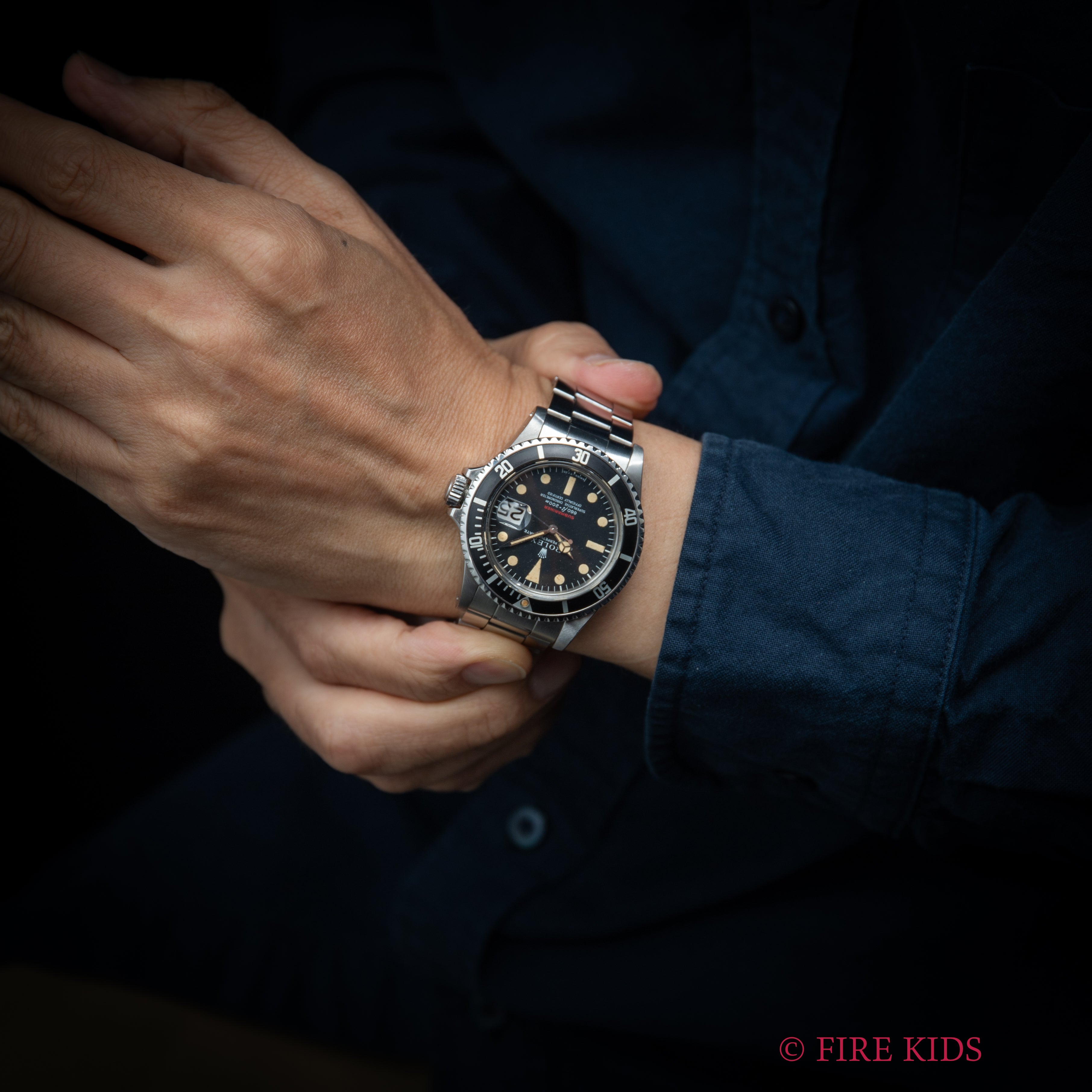 ロレックス サブマリーナ 赤サブ 1971年製 Ref.1680 マーク4ダイヤル オリジナルブレス