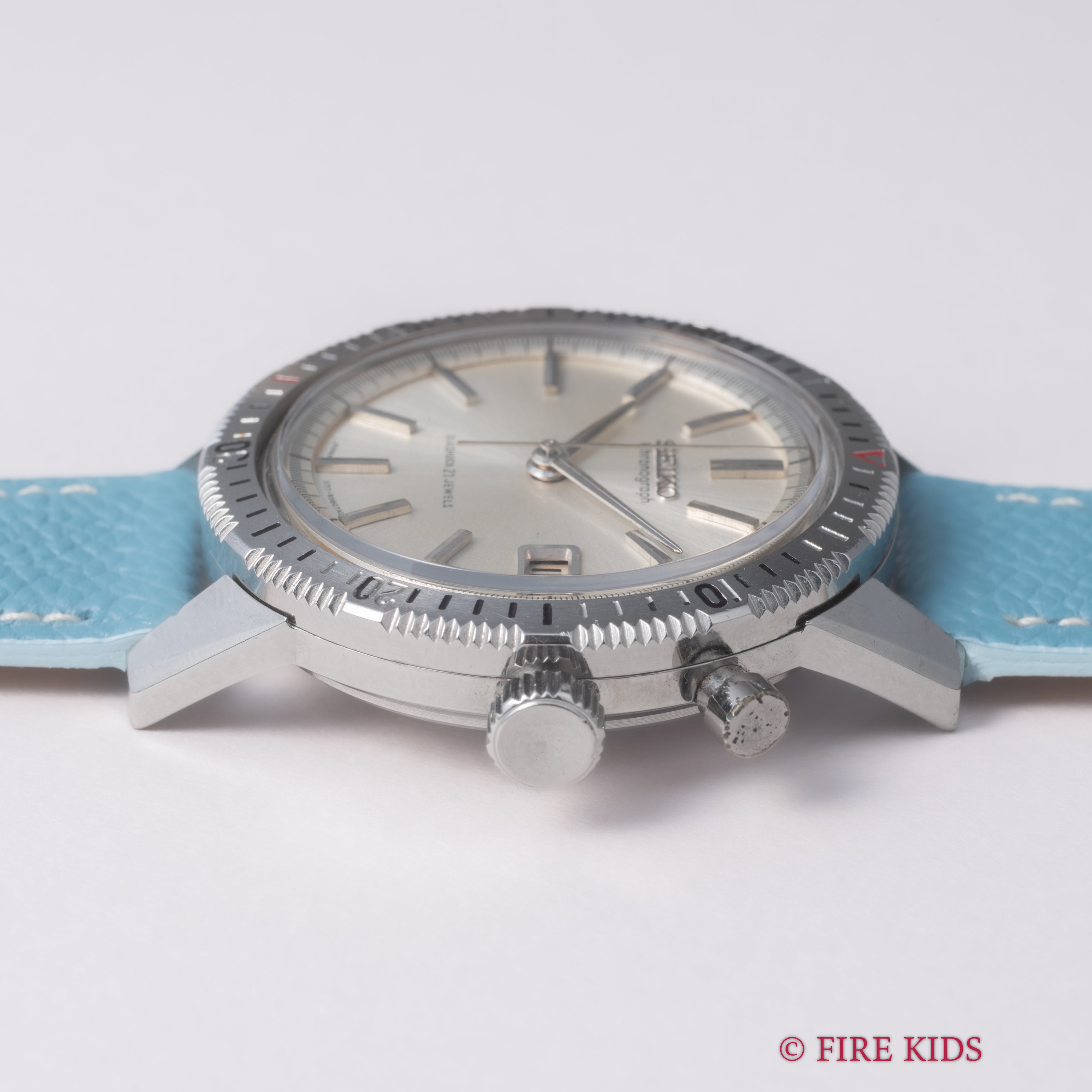 セイコー ワンプッシュクロノ 1964年製 Ref.5717-8990 手巻き カレンダー付き ステンレスベゼル