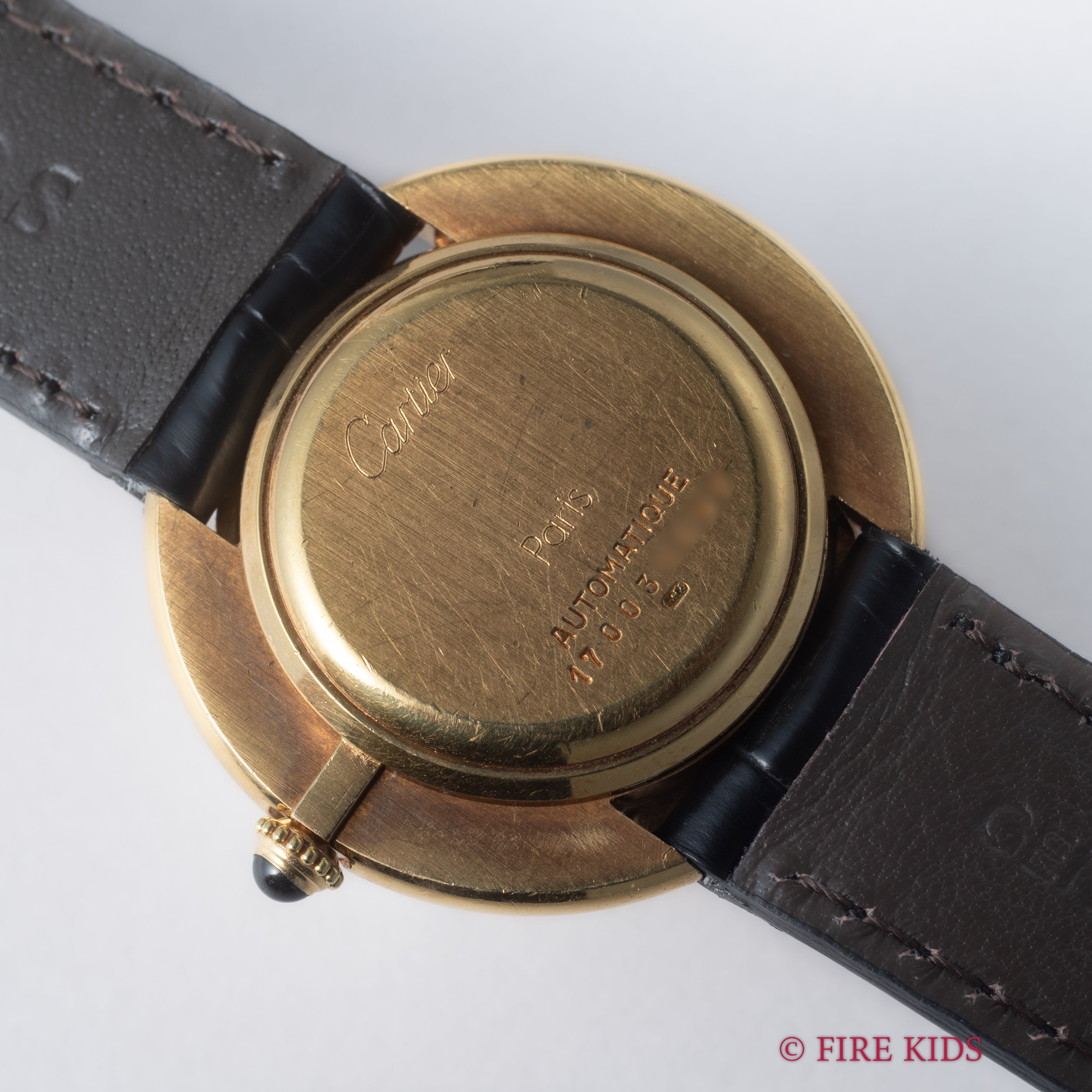 カルティエ ヴァンドーム LM 18金無垢 自動巻 Ref.17003 PARISダイヤル