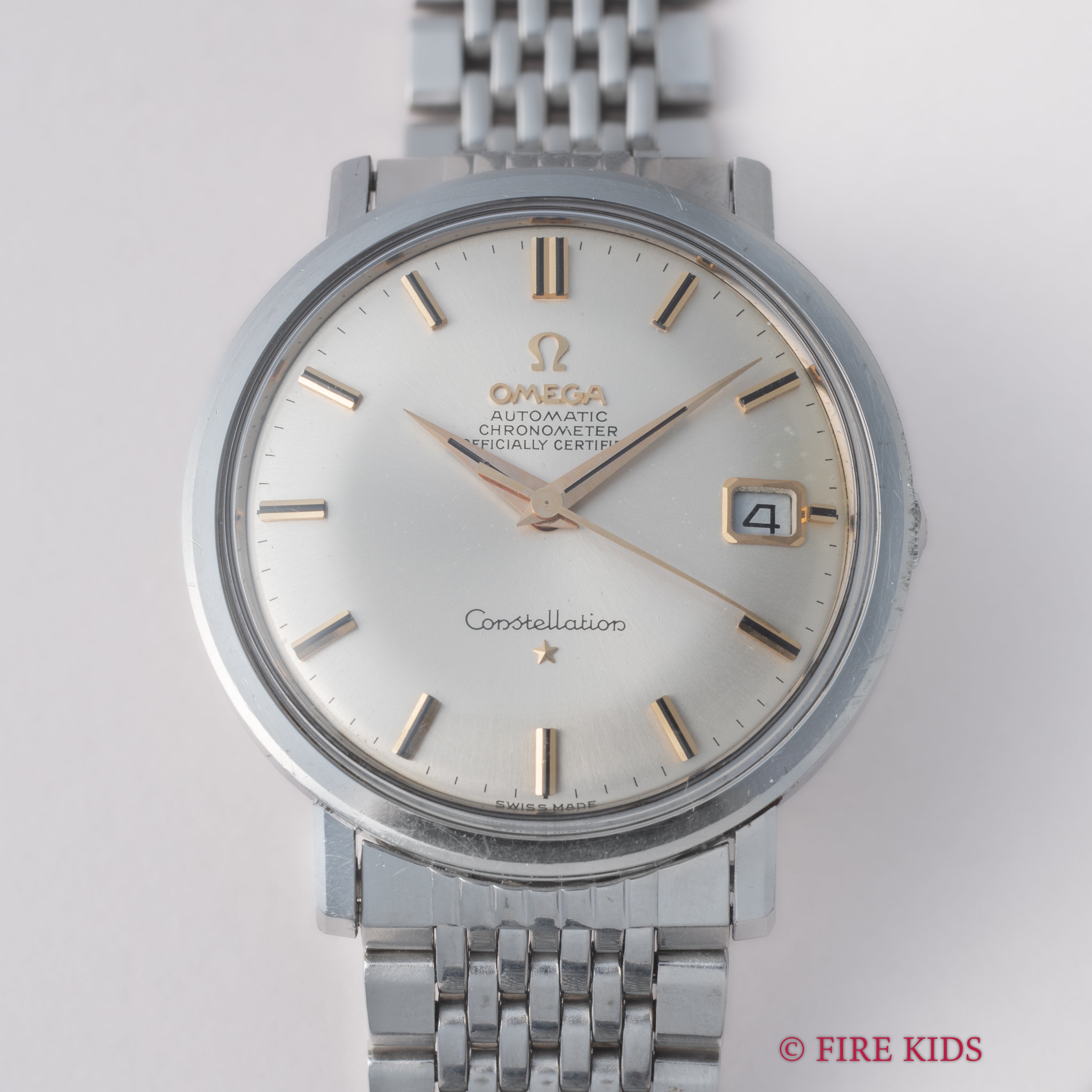 オメガ コンステレーション クロスライン ラウンドケース 1966年製 Ref.168.004 純正ブレス
