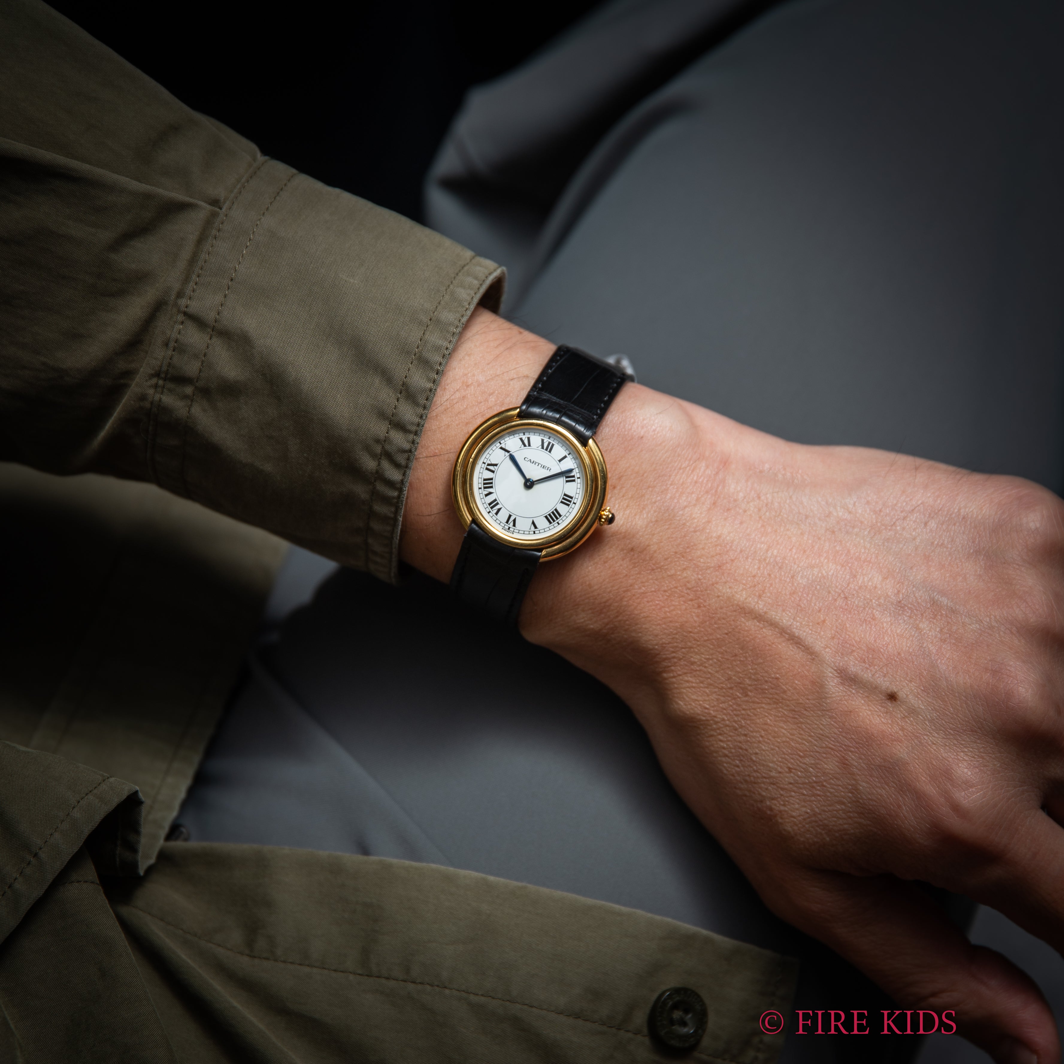 カルティエ ヴァンドーム LM 18金無垢 自動巻 Ref.17003 PARISダイヤル